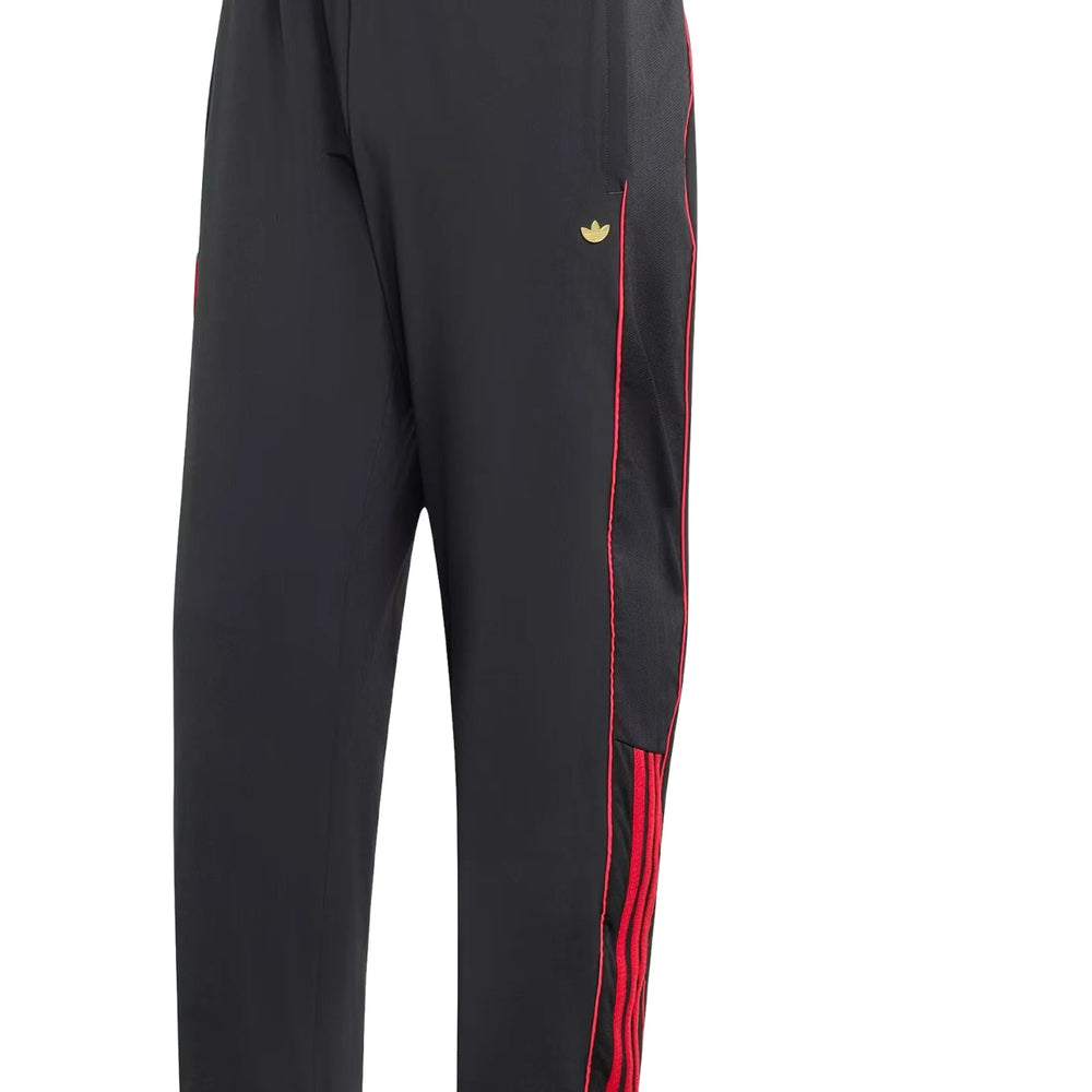 Adidas Side-Stripe Track Joggers — Black, view 2
