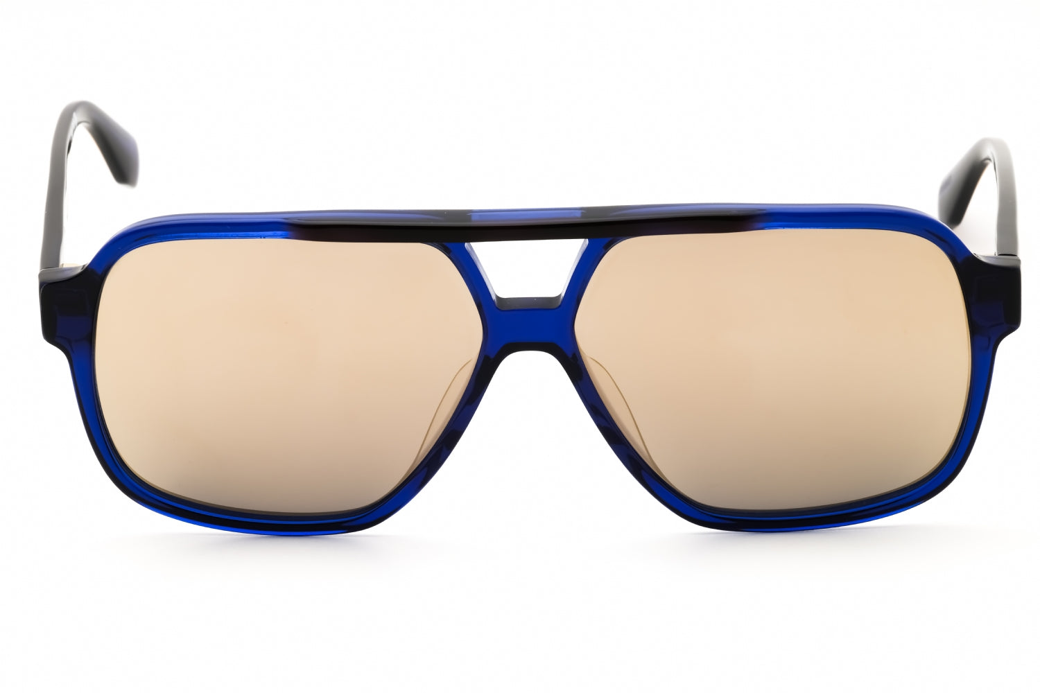 Adidas OR0066 Rectangular Acetate Sunglasses — Blue, view 2