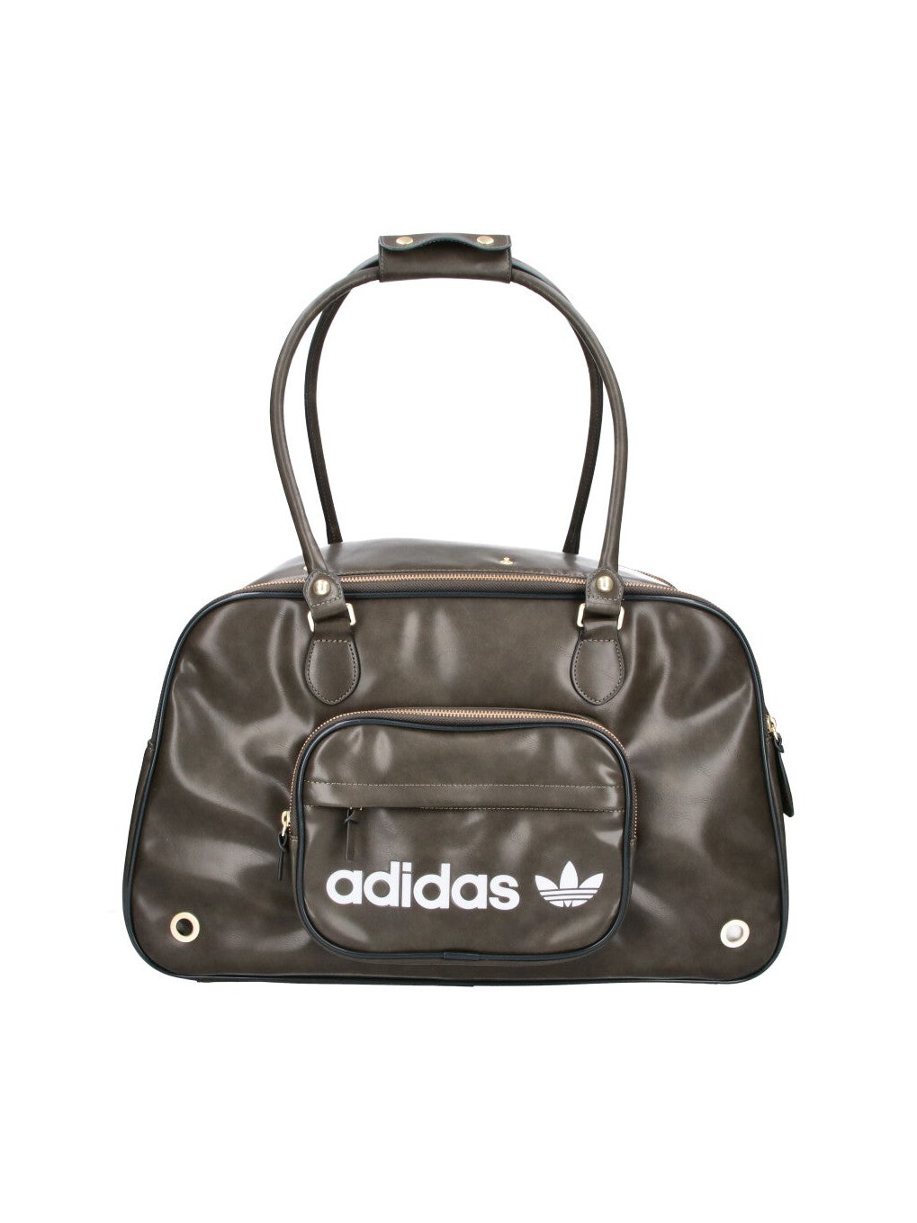 Adidas Logo-Print Polyurethane Shoulder Bag — Green by Adidas
