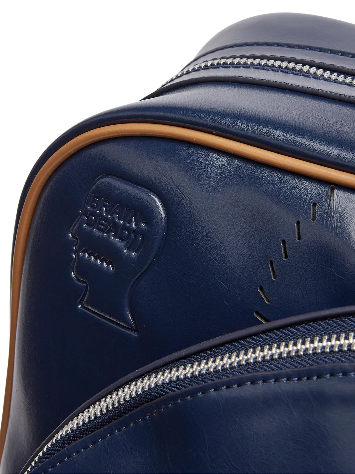 Adidas Logo-Print Holdall Top Handle Bag — Navy, view 2