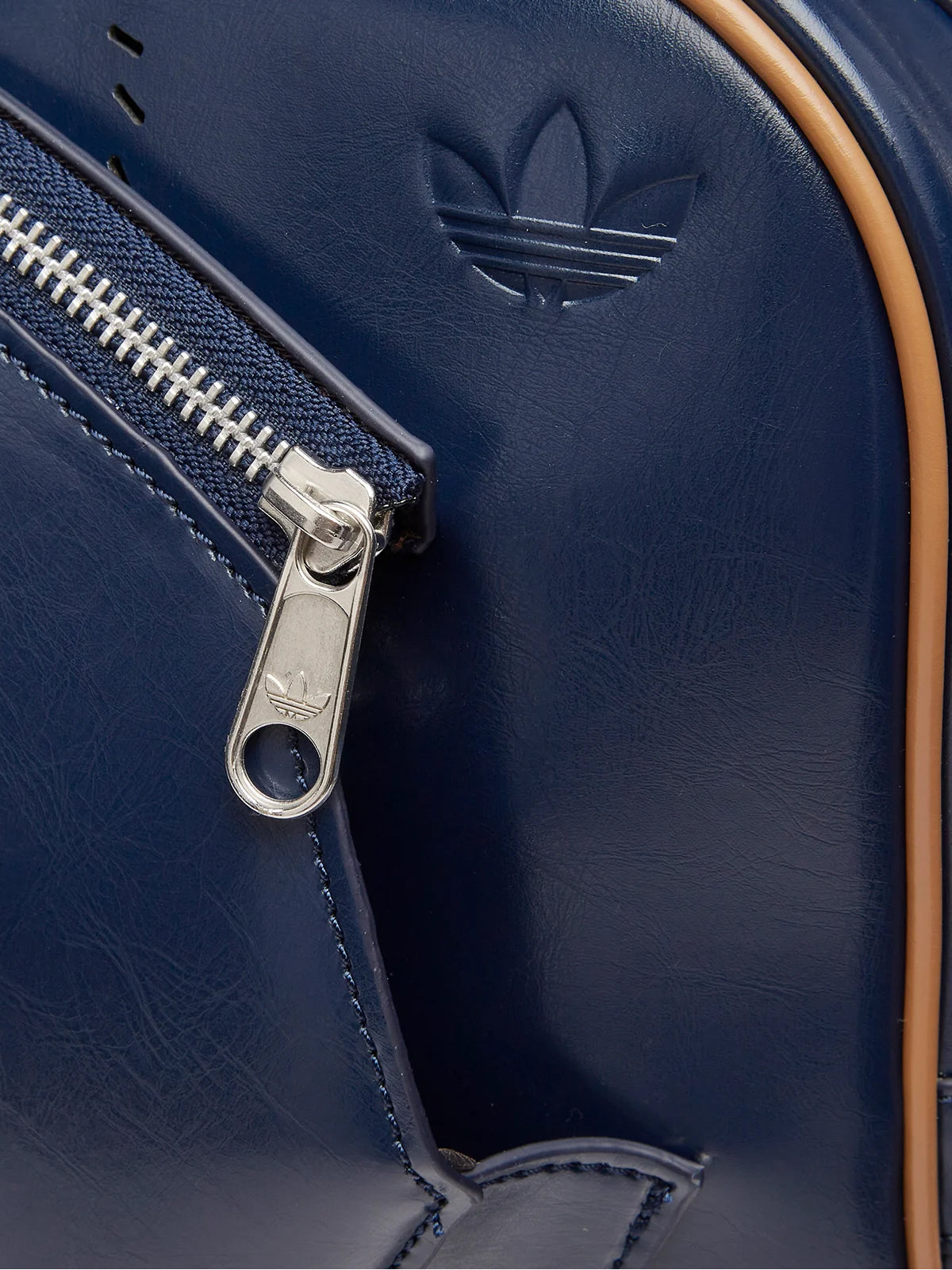 Adidas Logo-Print Holdall Top Handle Bag — Navy, view 3