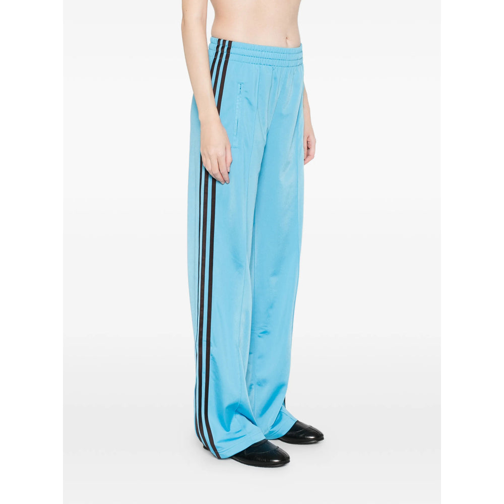 Adidas Striped Recycled Polyester Trousers — Blue, view 4