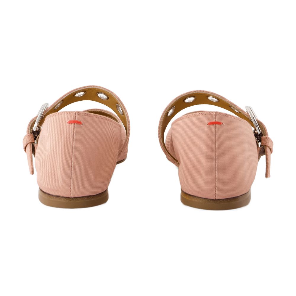 Aeyde Uma Eyelet Flat — Pink by Aeyde