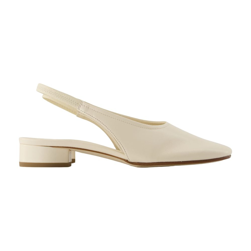 Aeyde Dua Sling-back Heel — White by Aeyde