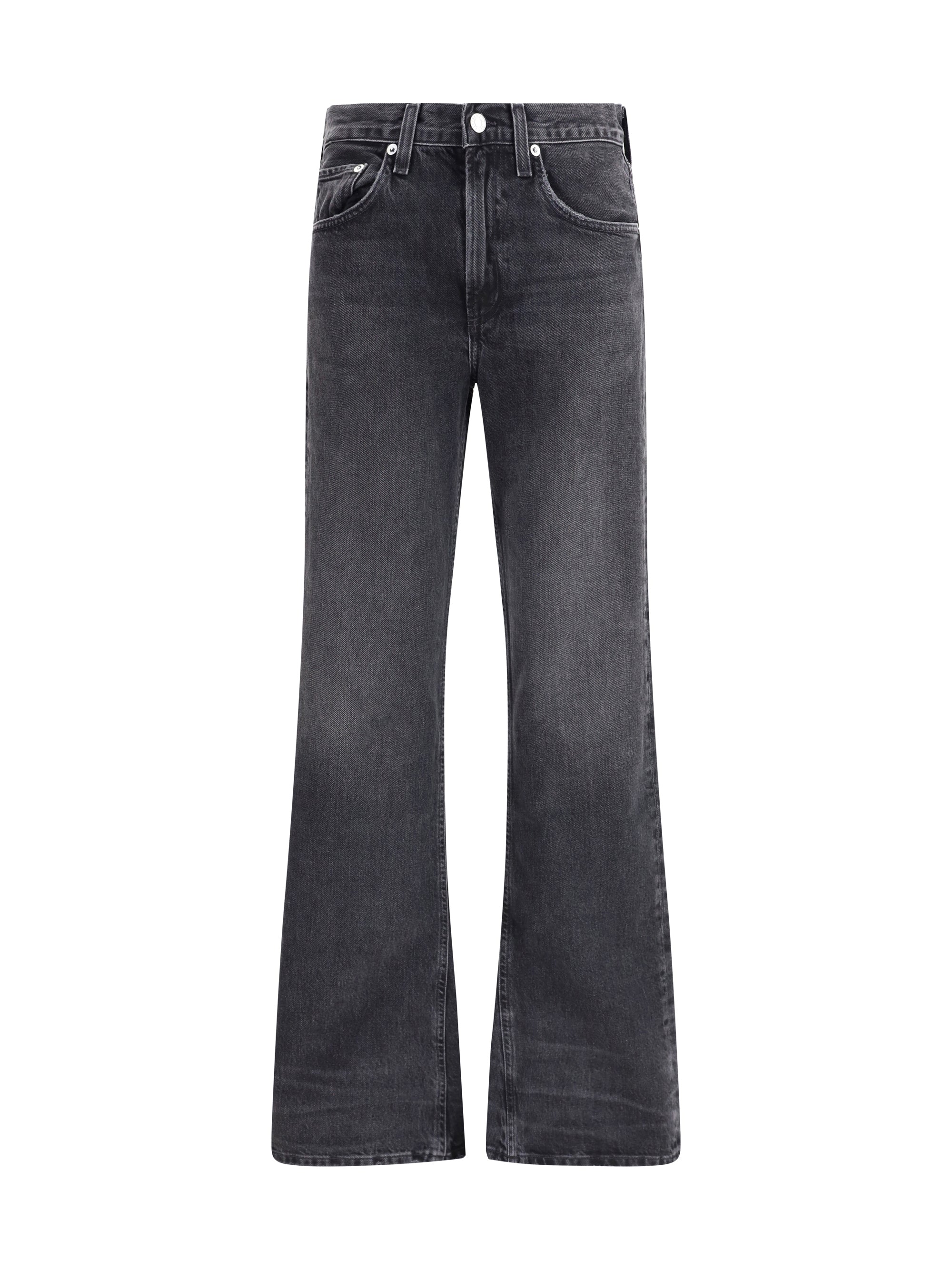 Agolde Kick Boot Recycled Denim Jeans — Black, view 3