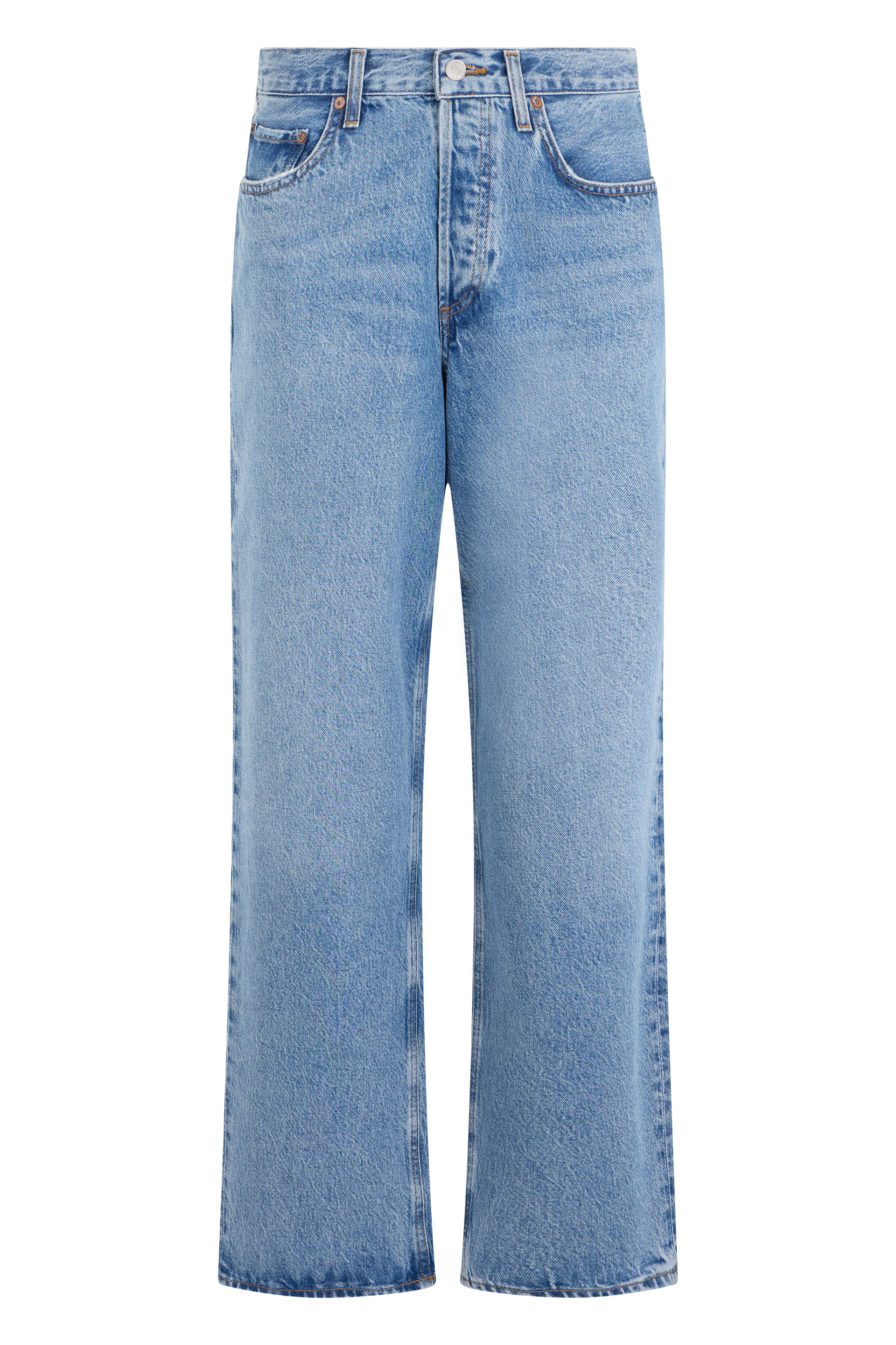 Agolde Organic Cotton Straight-Leg Jeans — Blue by Agolde