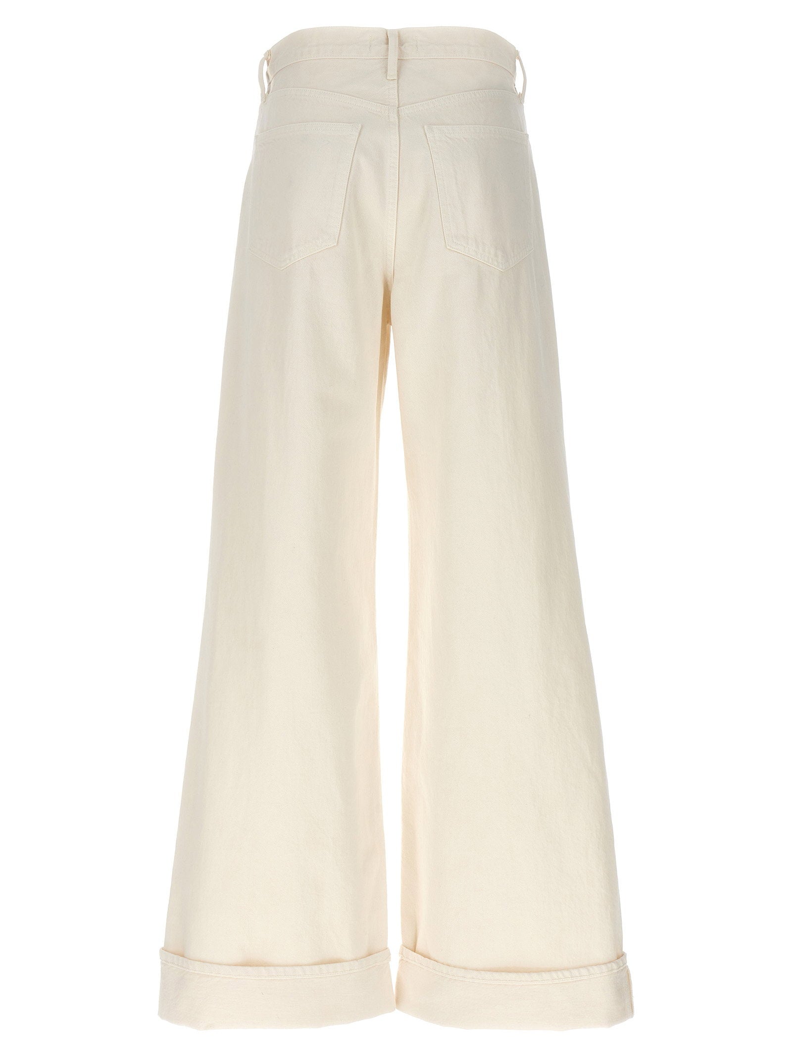 Agolde Dame Jeans — Cream, view 2