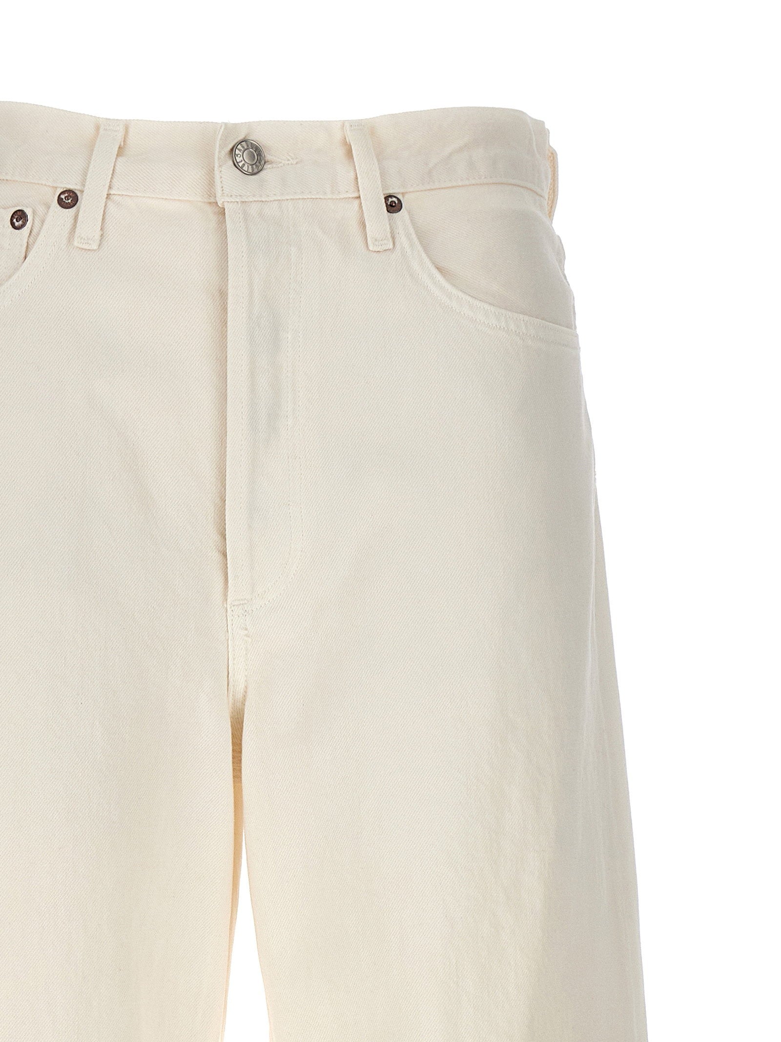 Agolde Dame Jeans — Cream, view 3