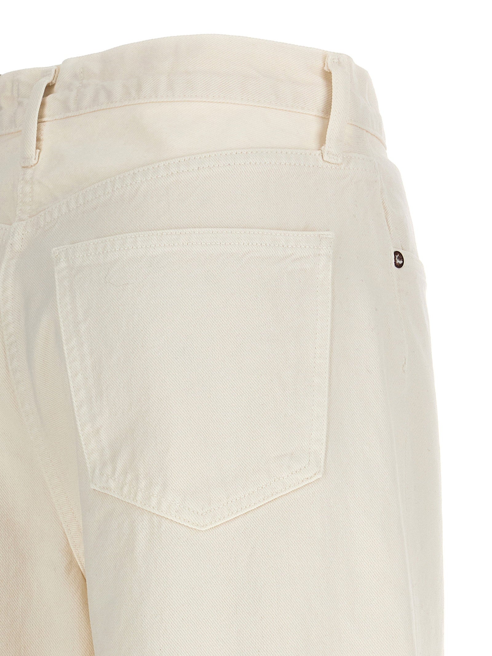 Agolde Dame Jeans — Cream, view 4