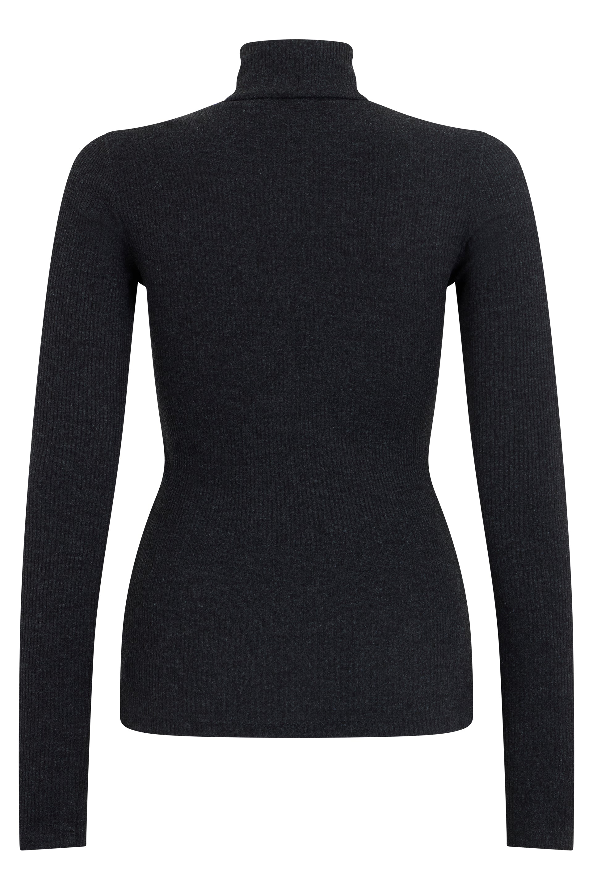 Agolde Ribbed Knit Turtleneck Sweater — Black, view 2