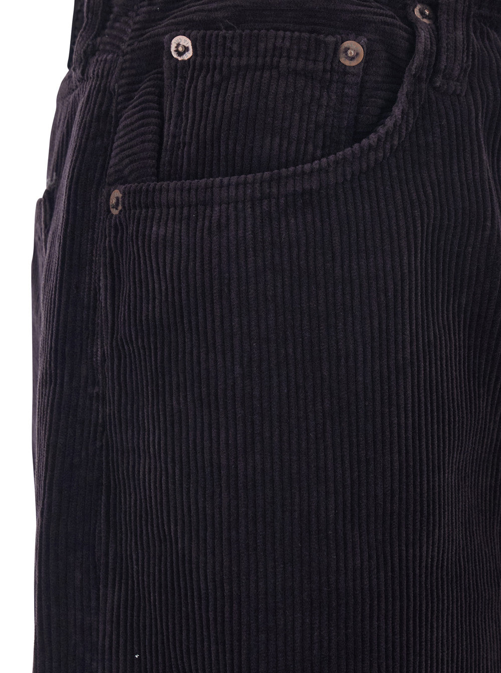 Agolde Corduroy Wide Leg Trousers — Brown, view 3
