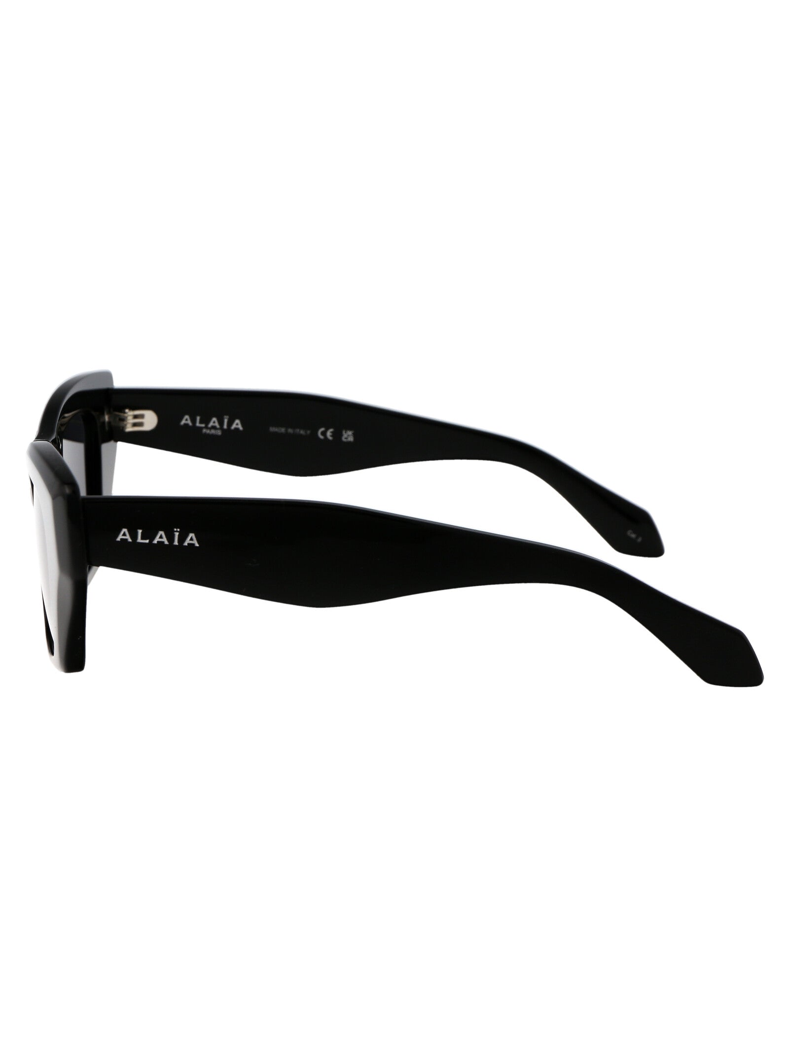 AlaïA AA0074S Acetate Frame Sunglasses — Black, view 3