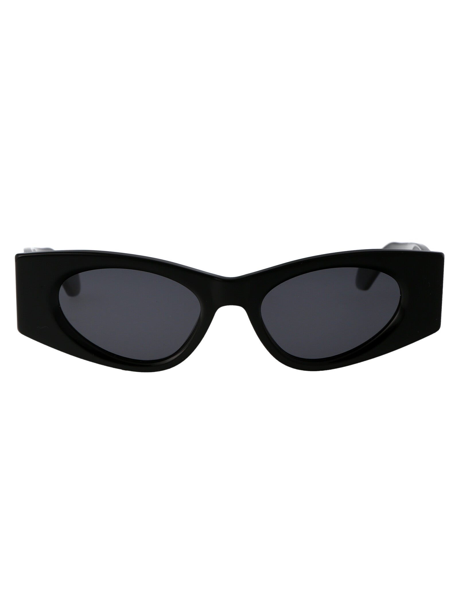 AlaïA AA0075S Sculptural Acetate Sunglasses — Black by Alaia