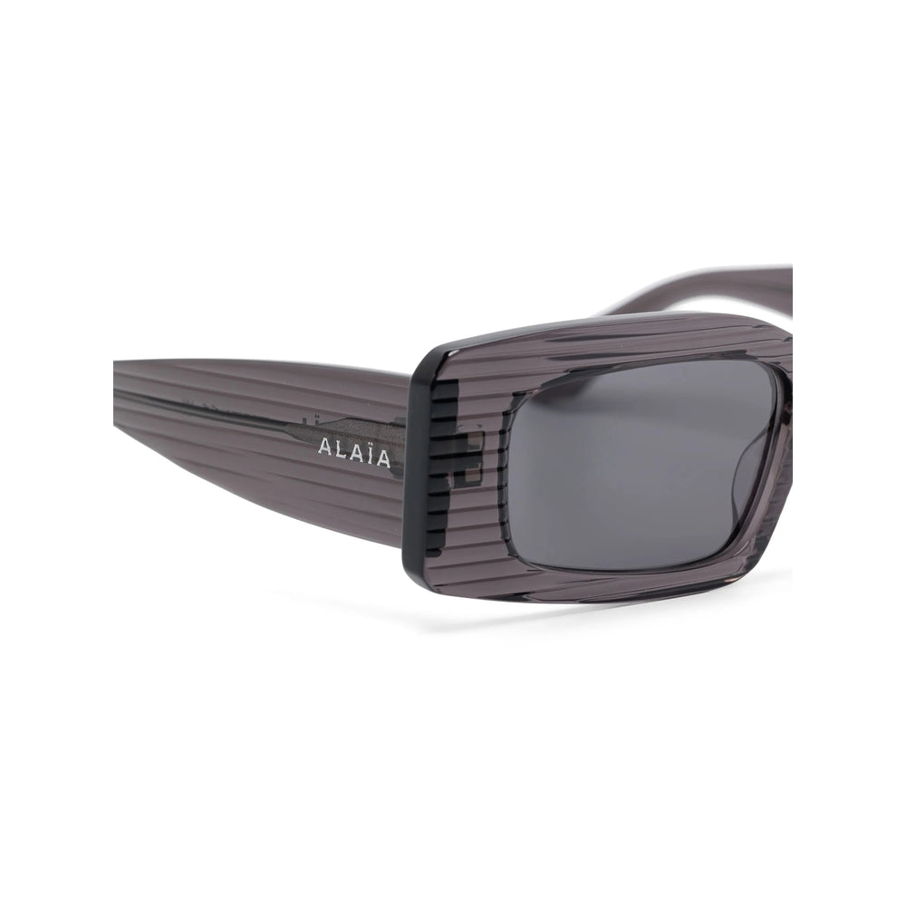 AlaïA AA0078S-006 Acetate Rectangle Sunglasses — Gray, view 3