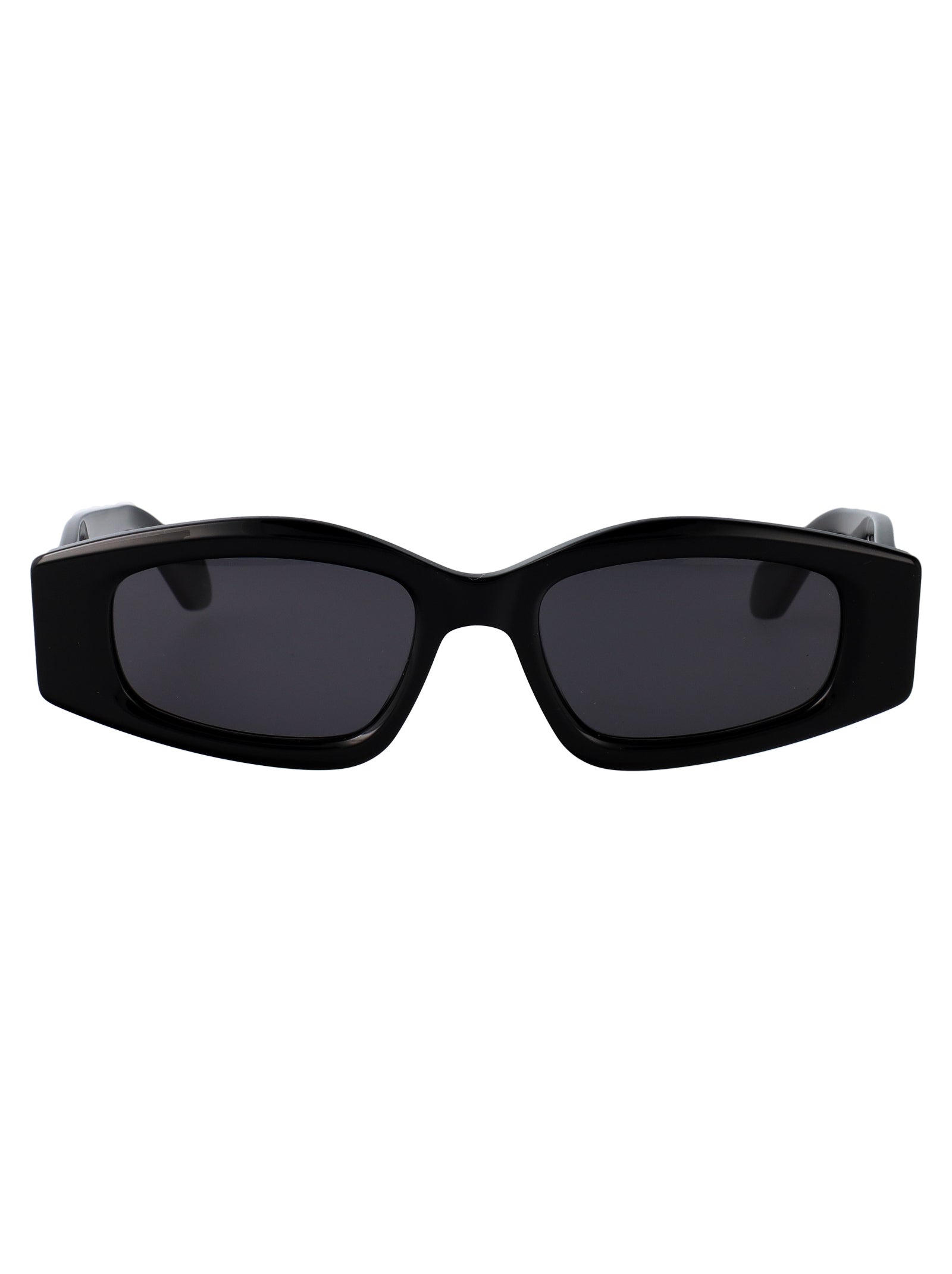 AlaïA AA0079S Sculptural Acetate Sunglasses — Black by Alaia