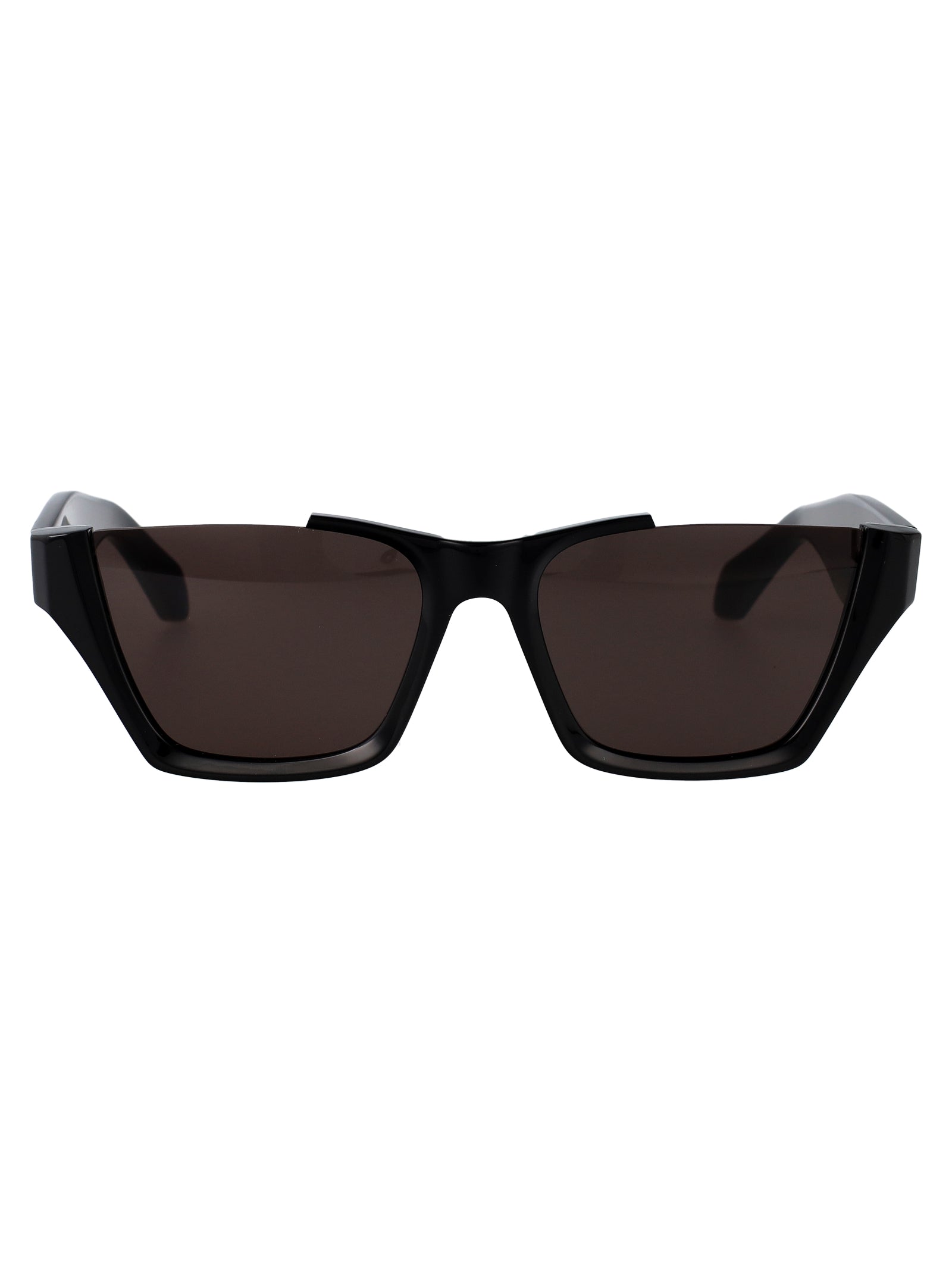 AlaïA AA0081S Acetate Rectangle Sunglasses — Black by Alaia
