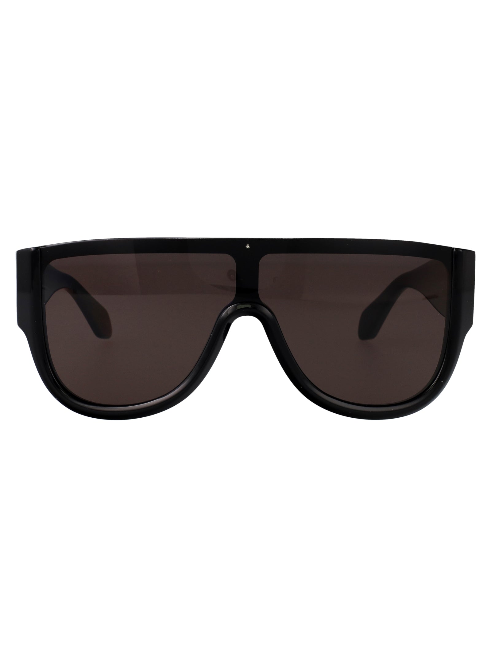 AlaïA AA0087S Sculpted Acetate Sunglasses — Black by Alaia