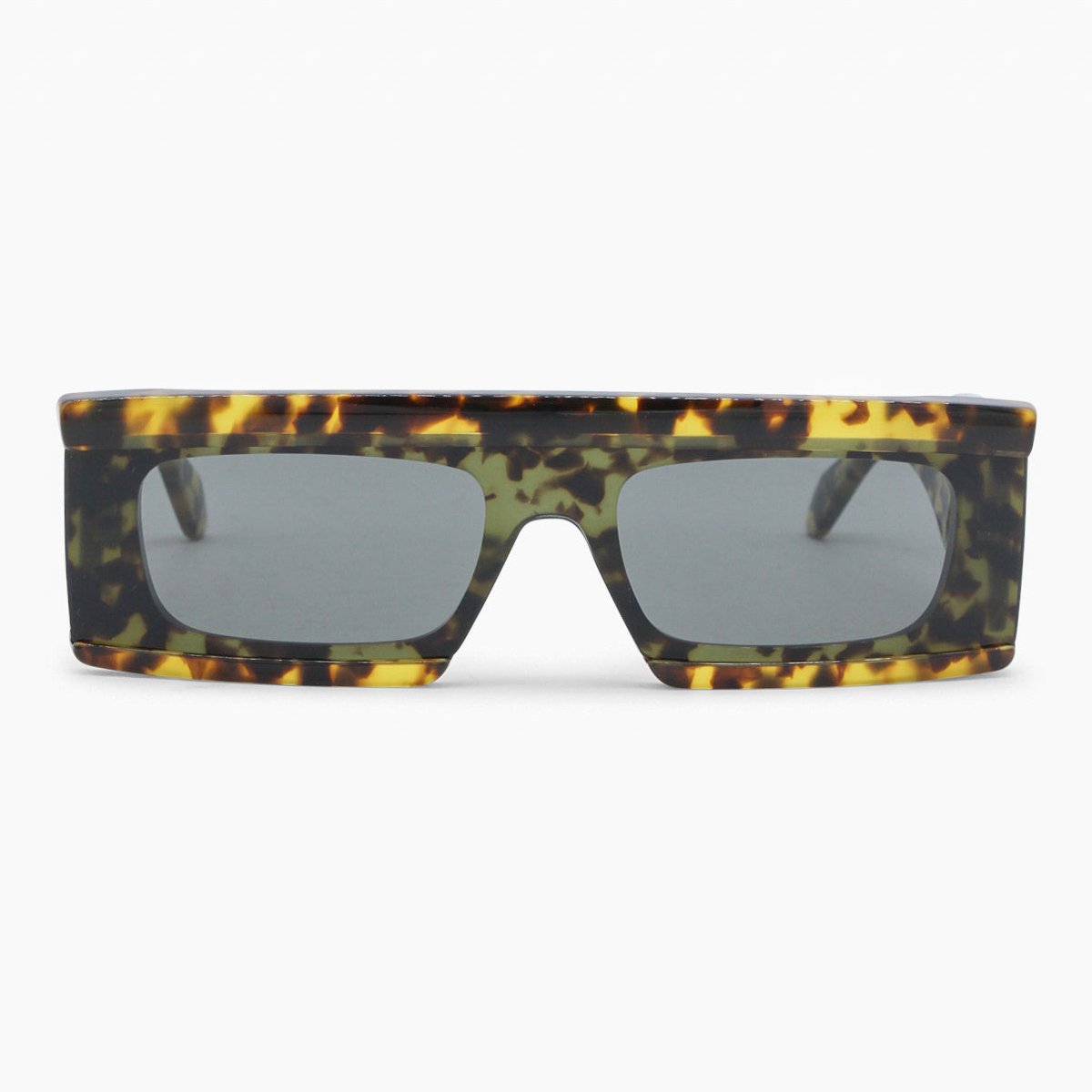Alaia AA0099S Tortoiseshell Rectangle Sunglasses — Brown by Alaia