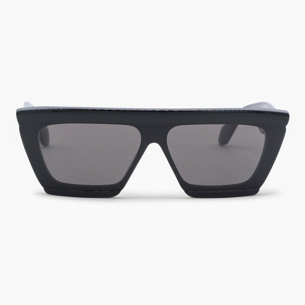 Alaia AA0104S Flat-Top Acetate Sunglasses — Black by Alaia