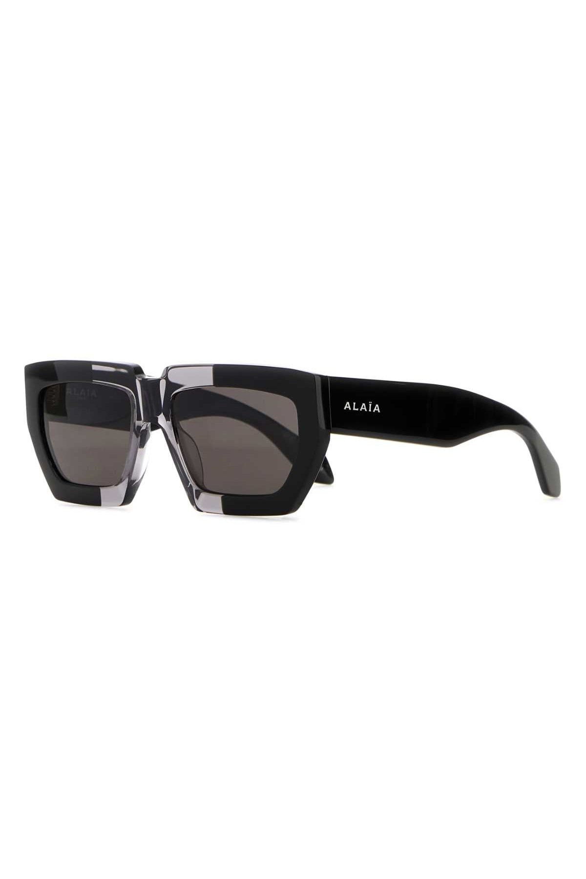 Alaia SUNGLASS Acetate Sunglasses — Black by Alaia