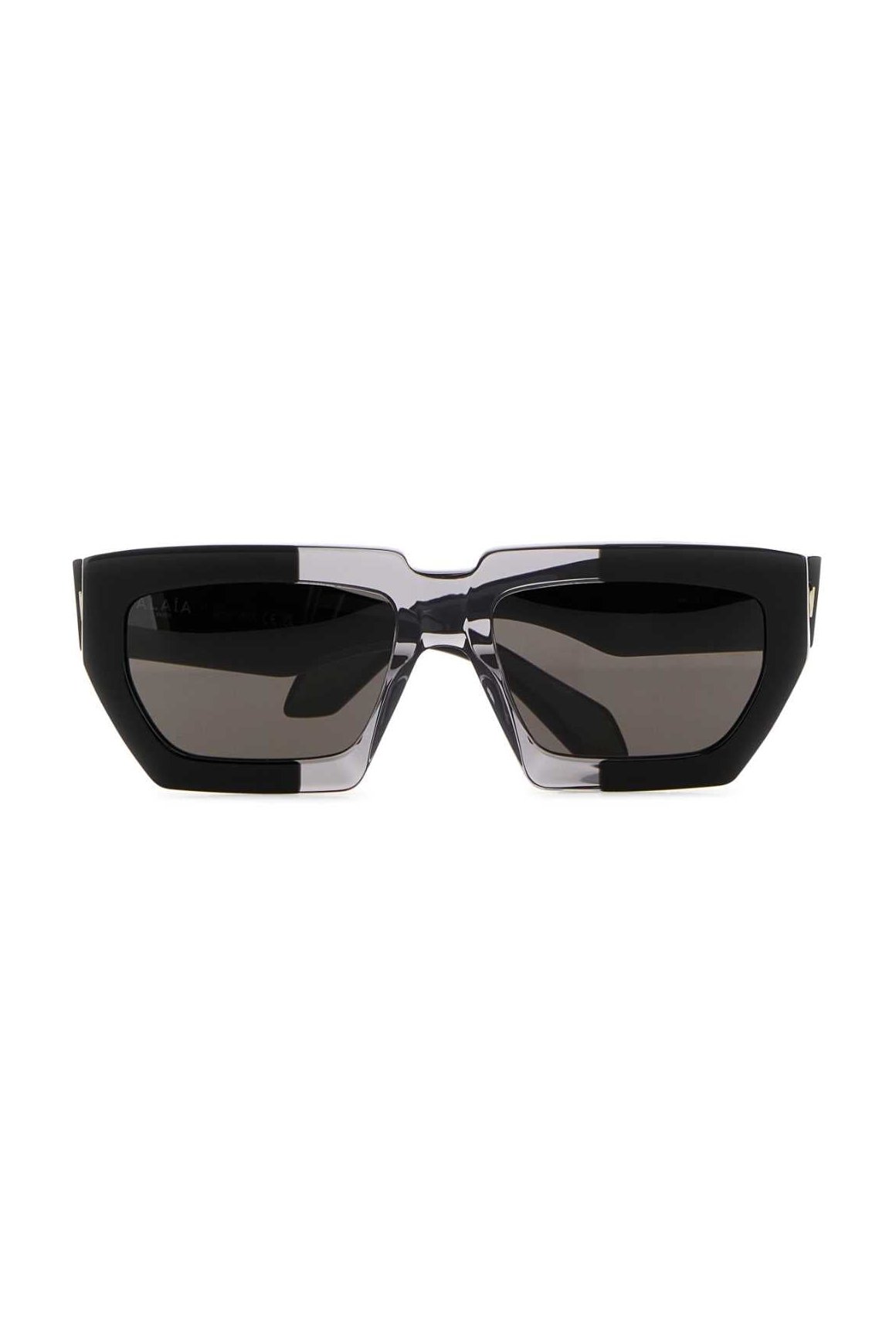 Alaia SUNGLASS Acetate Sunglasses — Black, view 2