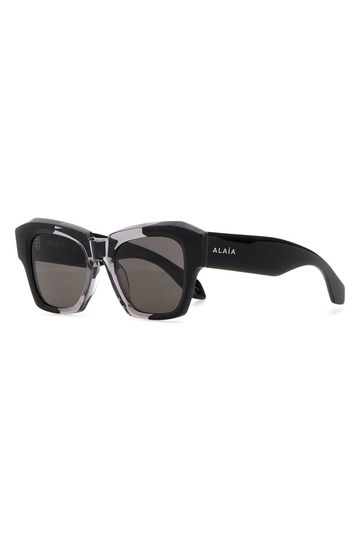 Alaia SUNGLASS Acetate Sunglasses — Black by Alaia
