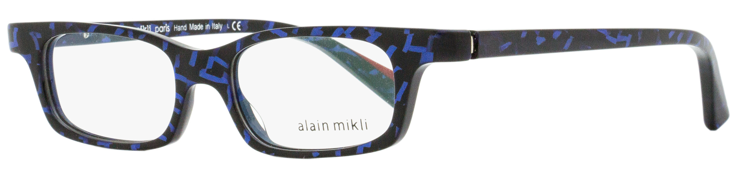 Alain Mikli A03096 Patterned Acetate Eyeglasses — Blue, view 2