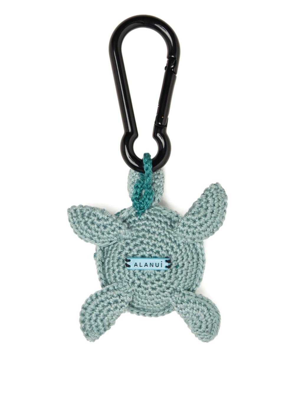Alanui Crochet Turtle Key Case — Aquamarine, view 3