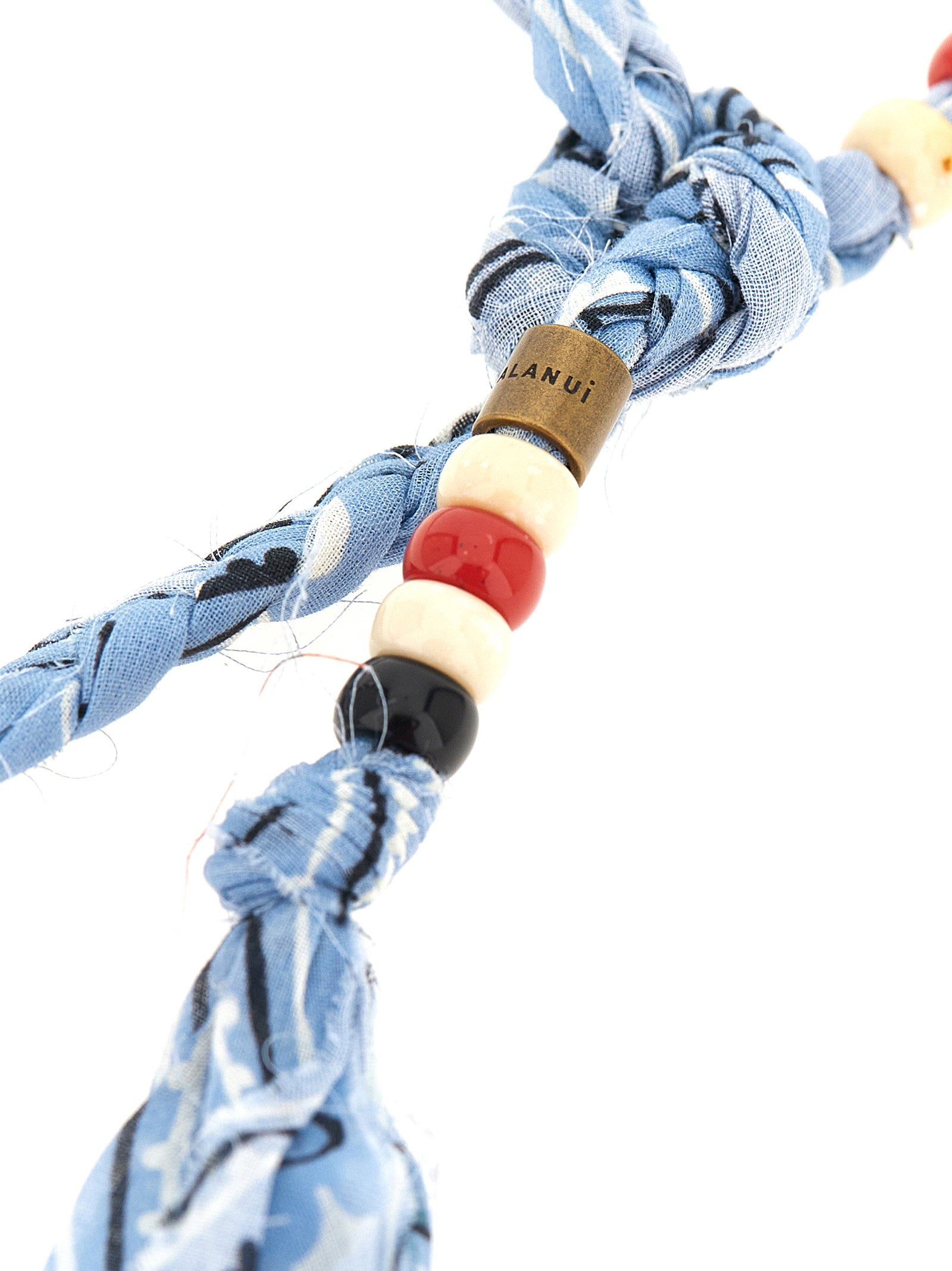 Alanui Bandana Necklace — Blue, view 2