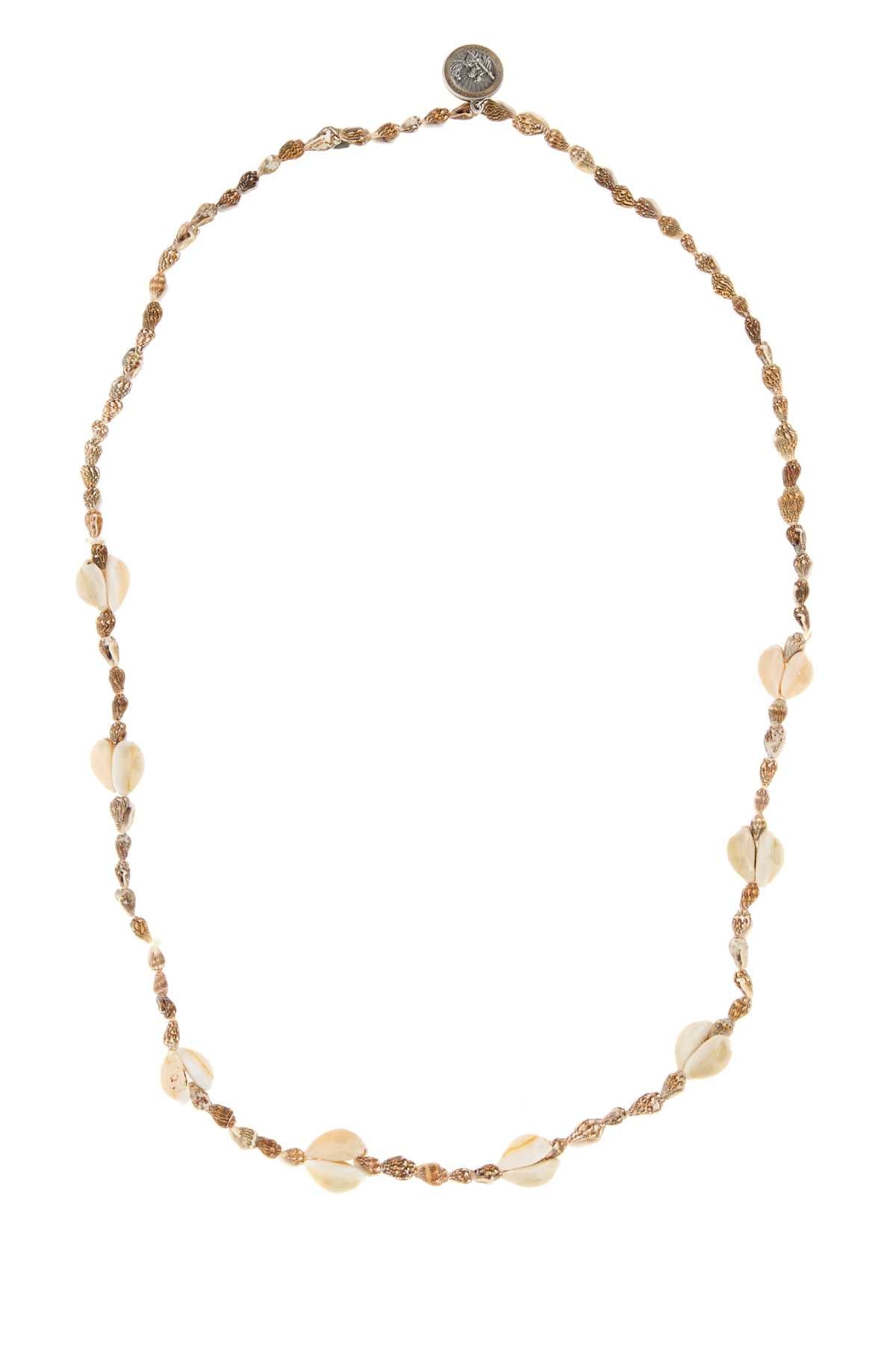 Alanui Cowrie Shell Necklace — Beige by Alanui