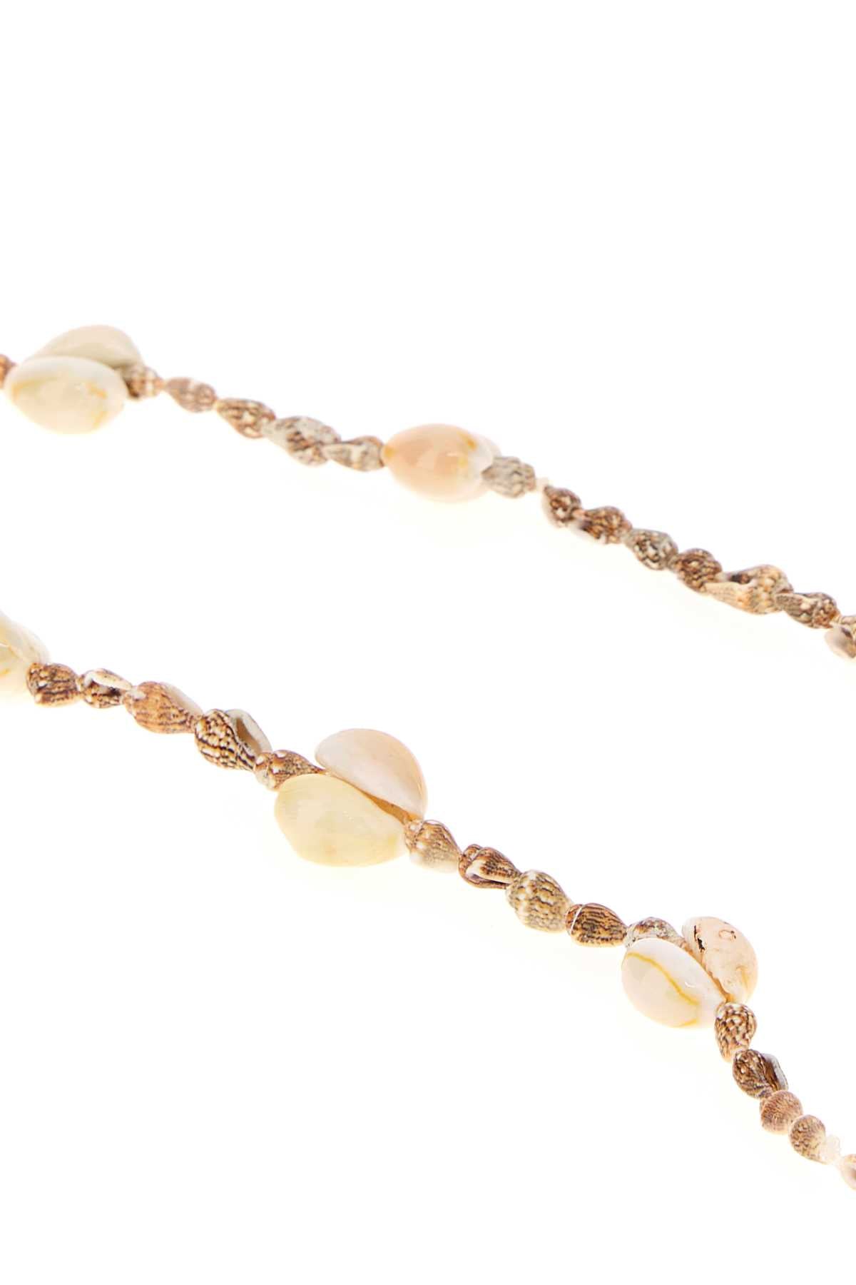 Alanui Cowrie Shell Necklace — Beige, view 2