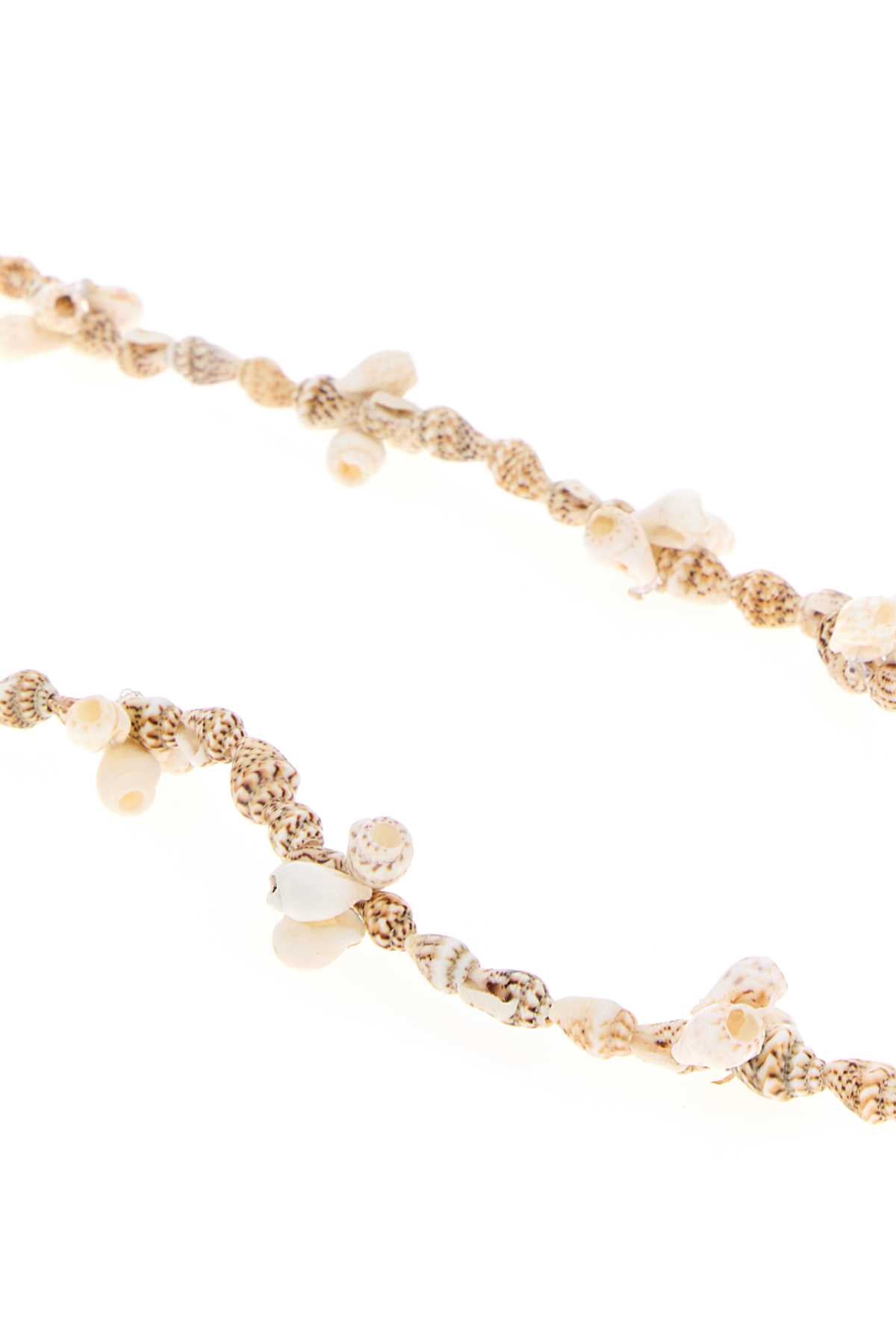 Alanui Mongo Shell Necklace — Brown, view 2
