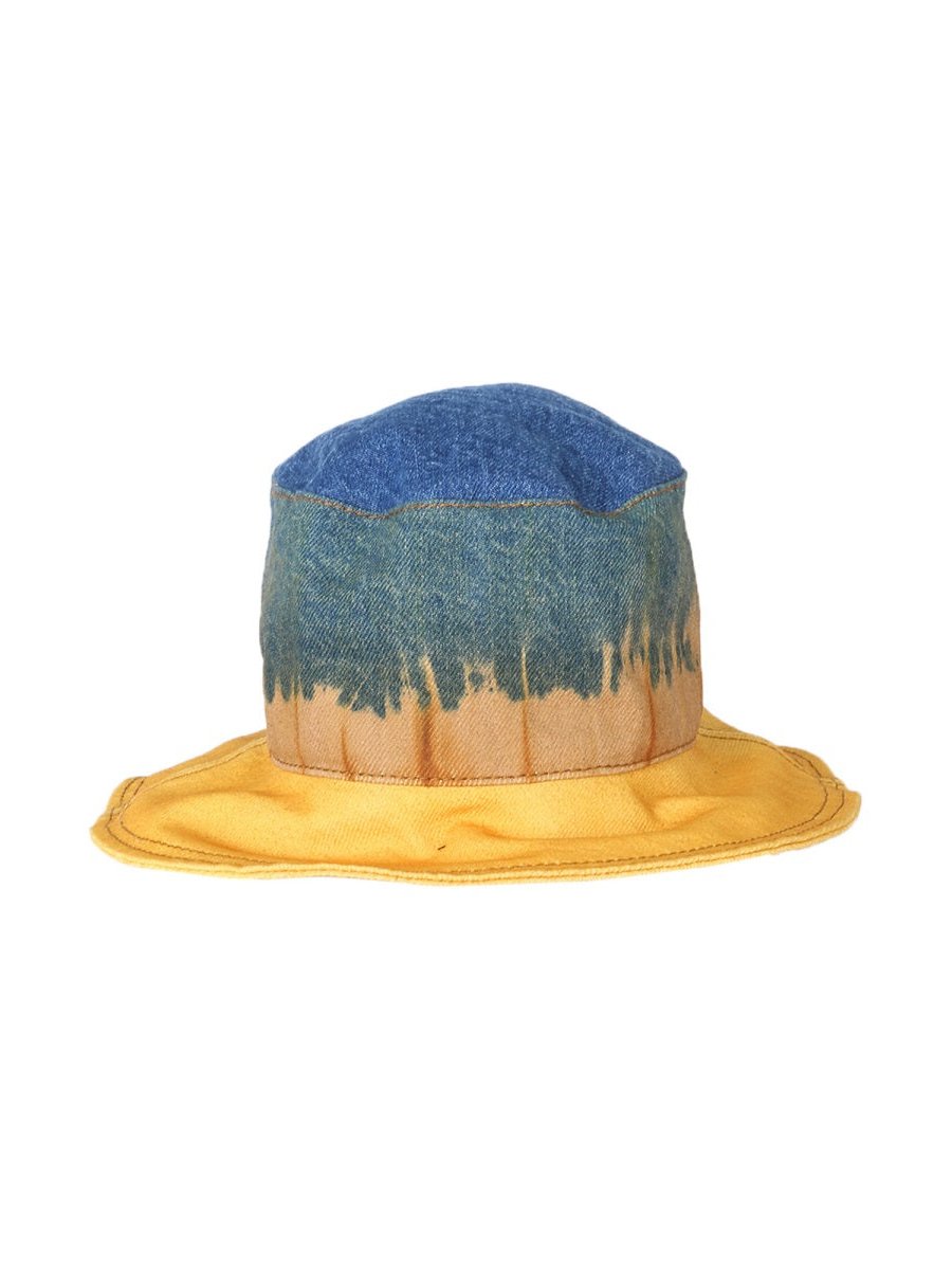 Alberta Ferretti 36010182_1087 Tie-Dye Cotton Bucket Hat — Multicolor, view 3
