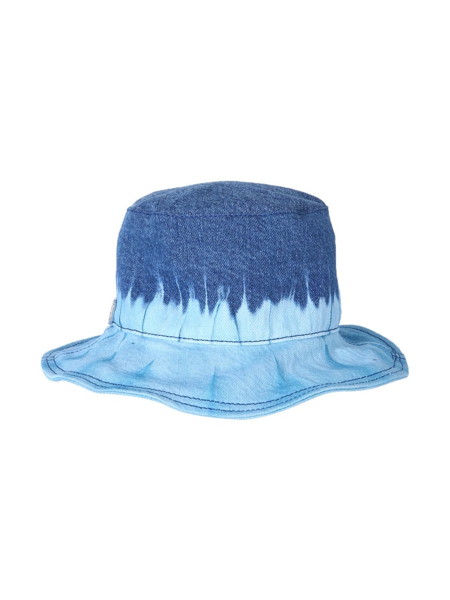 Alberta Ferretti 36010182_1342 Tie-Dye Cotton Bucket Hat — Blue by Alberta Ferretti