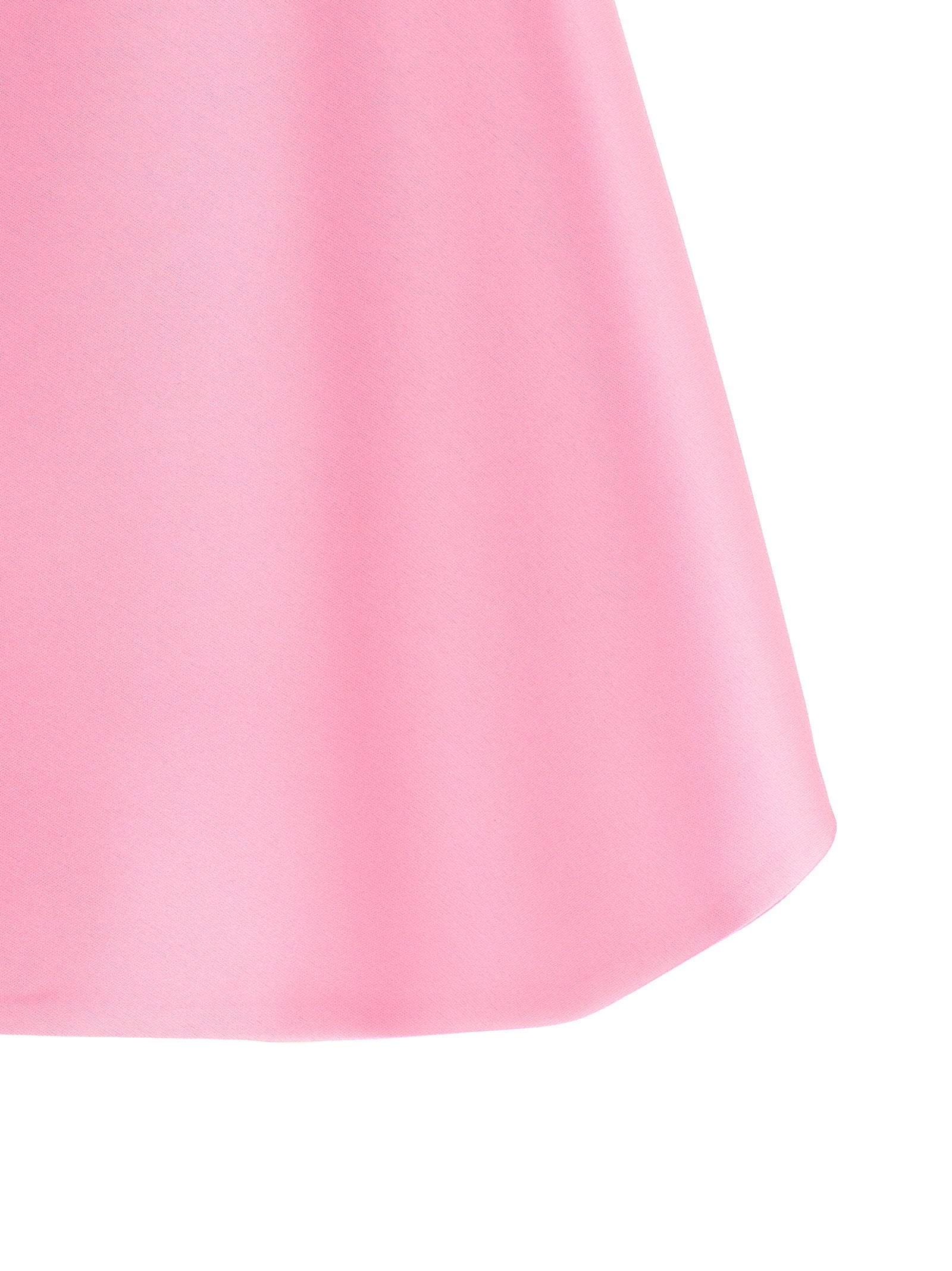 Alberta Ferretti Cropped Silk-Blend Cape — Pink, view 4