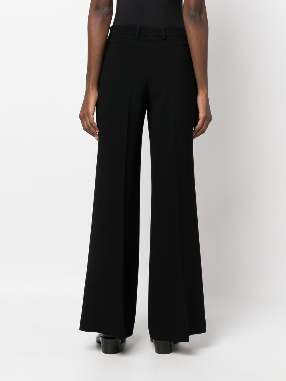 Alberto Biani Tailored Flared Trousers — Black, view 2