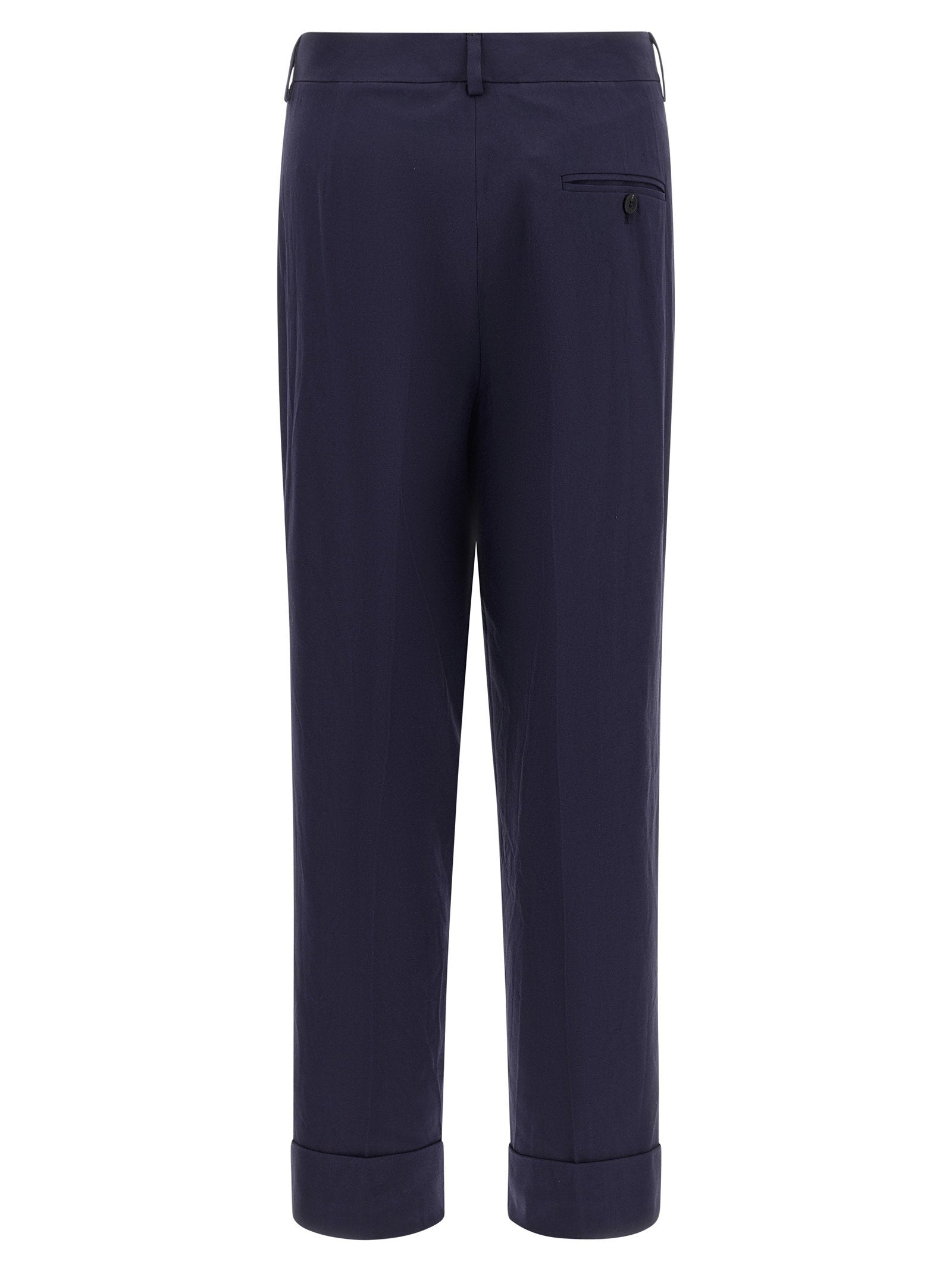 Alberto Biani Albertino Trousers — Navy, view 2