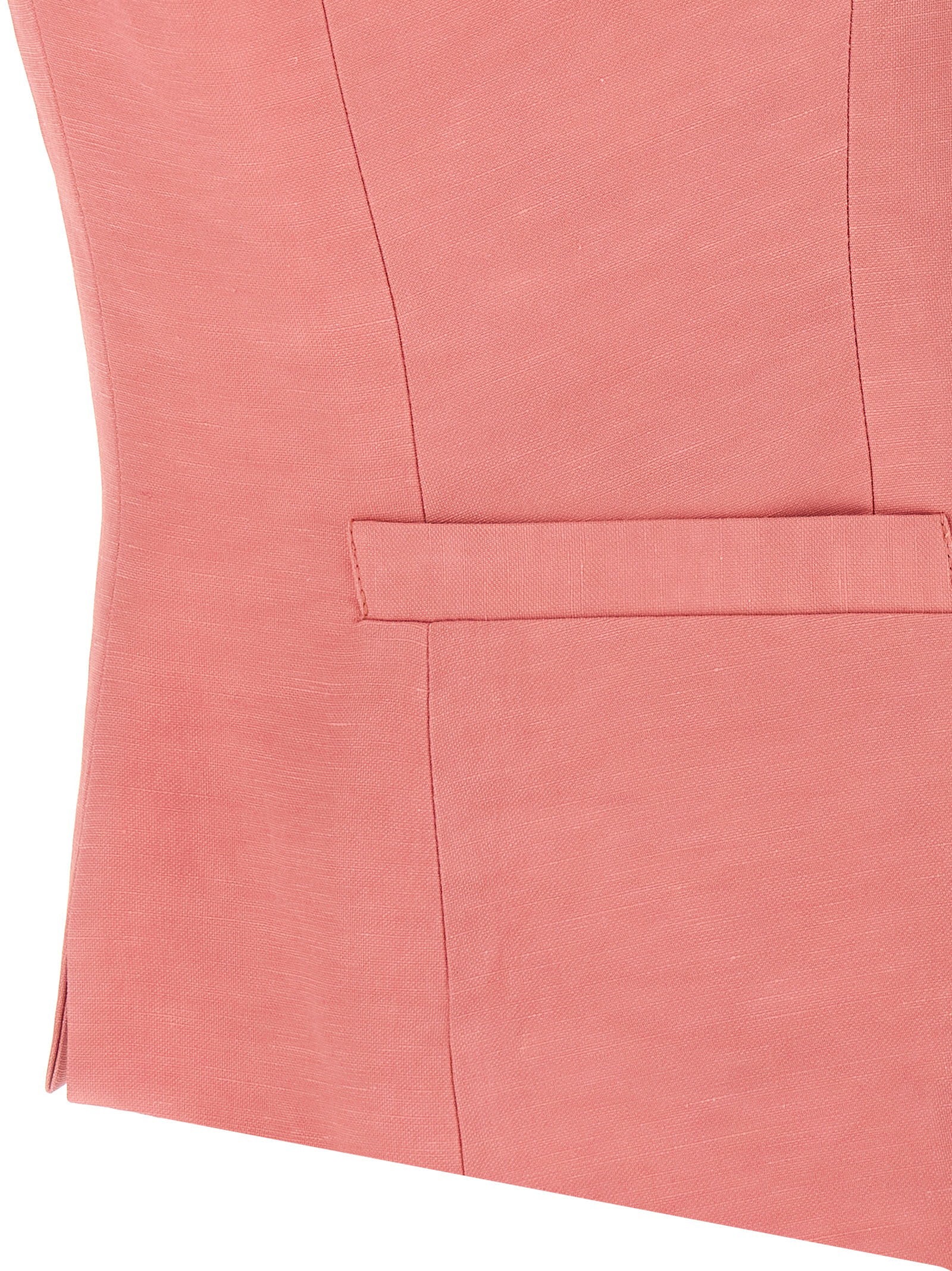 Alberto Biani Linen-Viscose Blend Vest — Pink, view 4
