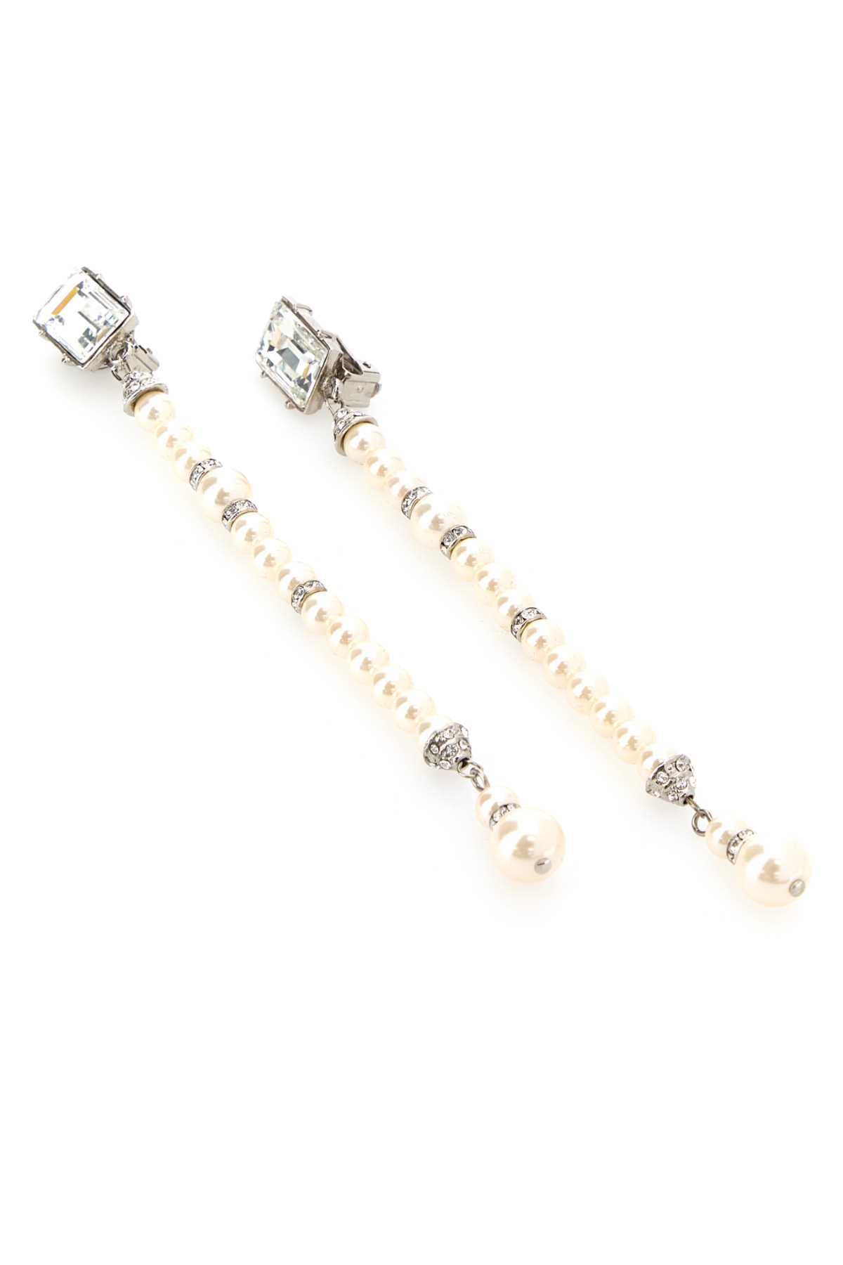 Alessandra Rich Earrings — Silver, view 2