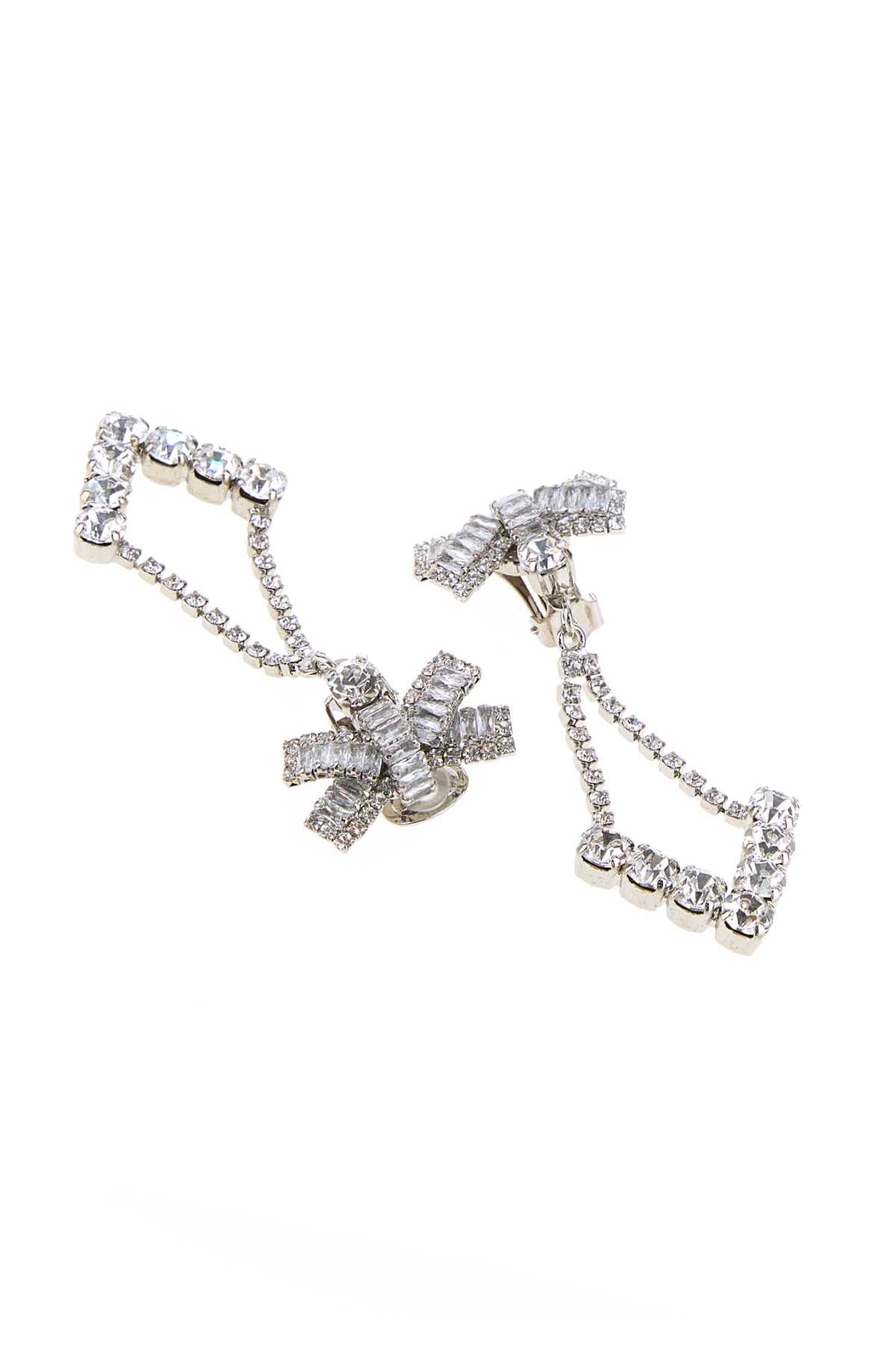 Alessandra Rich Earrings — Silver, view 2