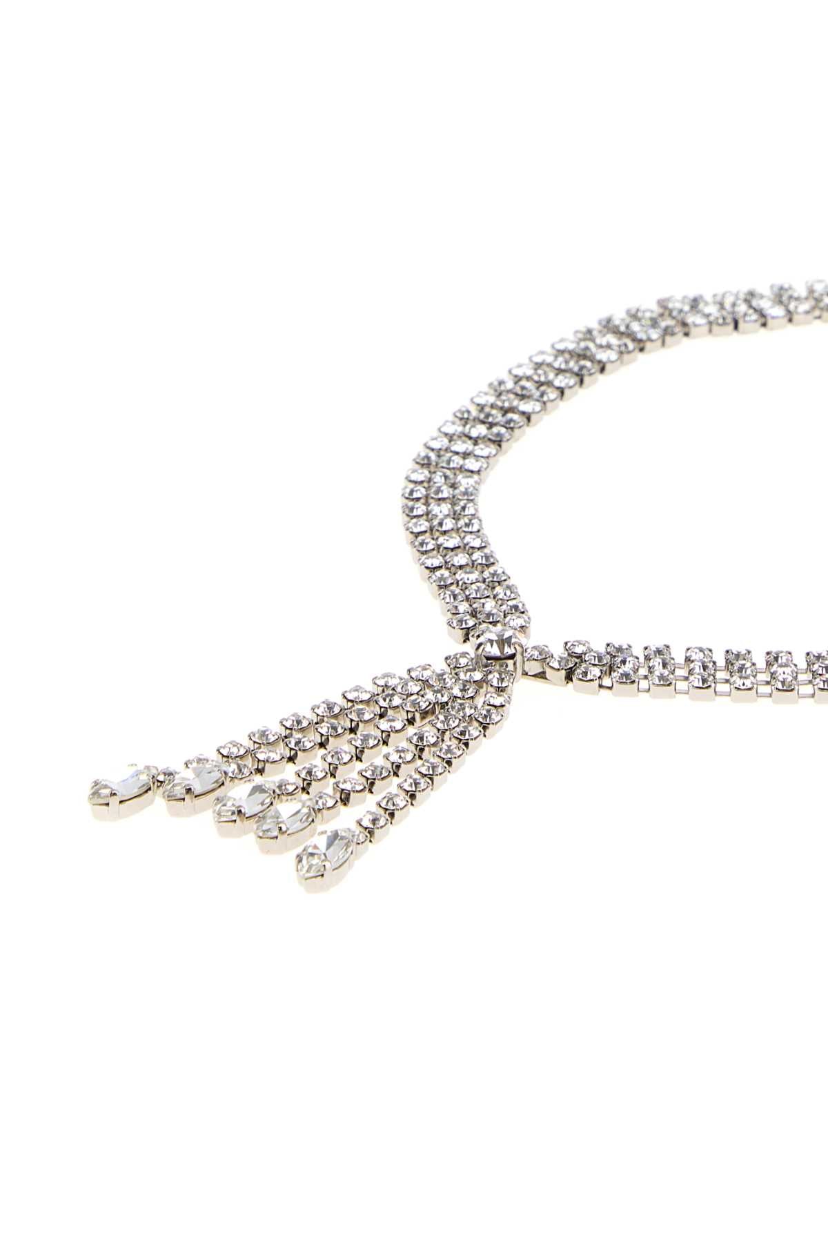 Alessandra Rich Necklace — Silver, view 2