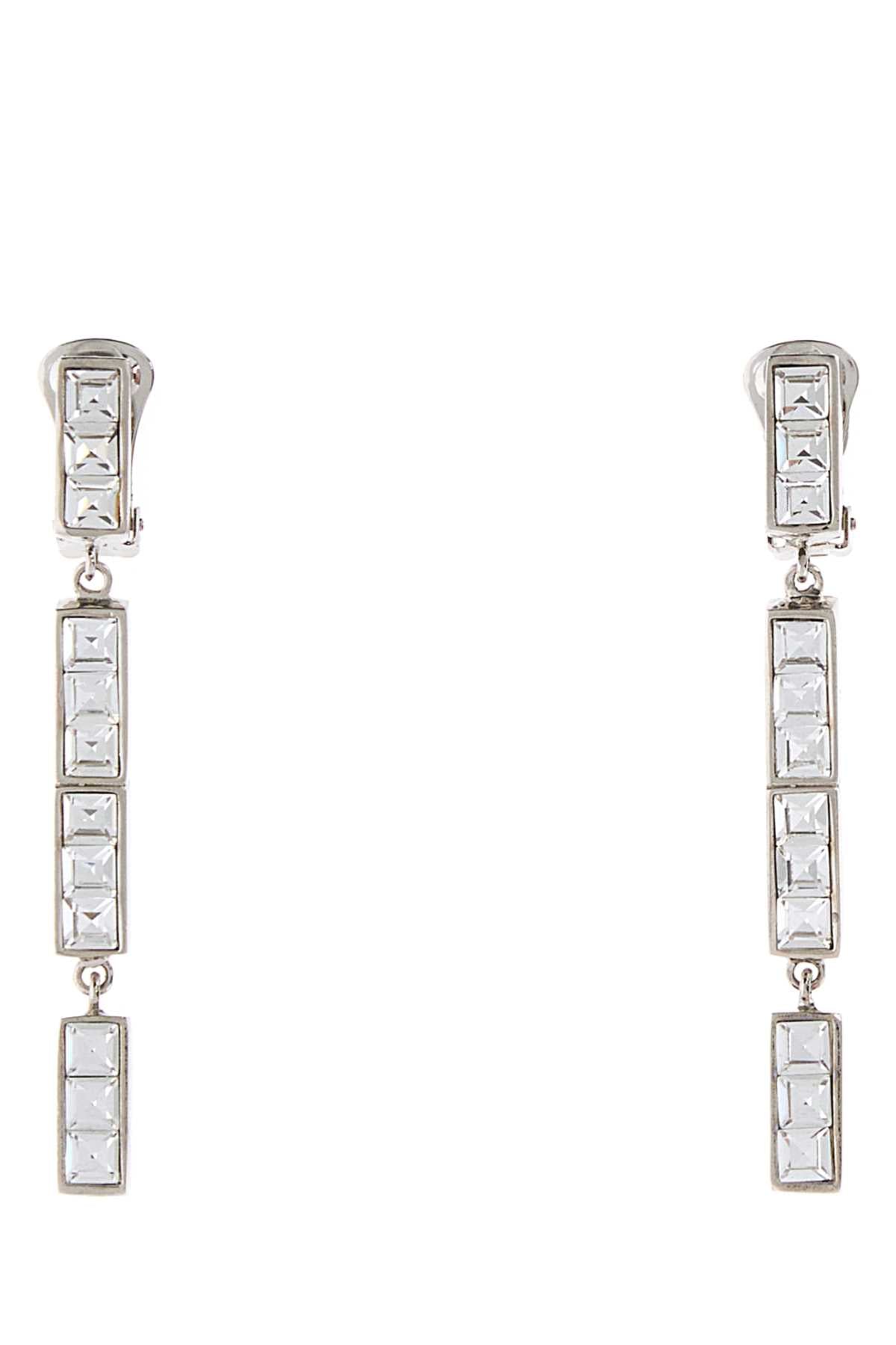 Alessandra Rich Pendant Earrings — Silver by Alessandra Rich