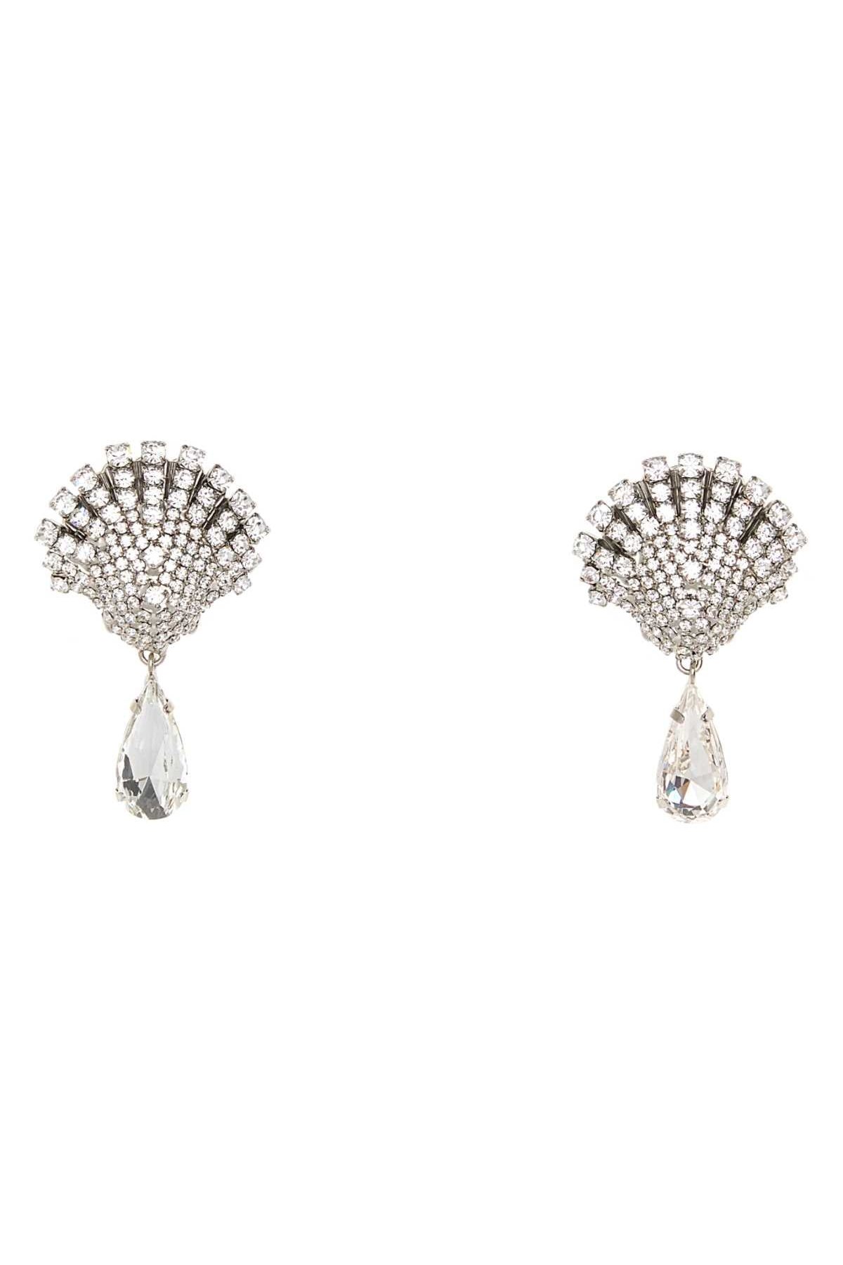 Alessandra Rich Shell Earrings — Silver by Alessandra Rich