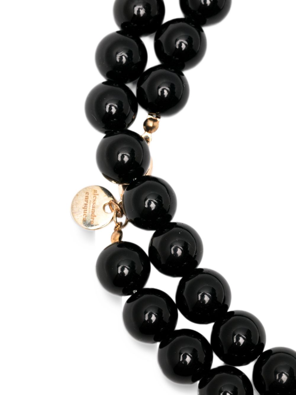 Alessandro Enriquez Peral Necklace — Black, view 3