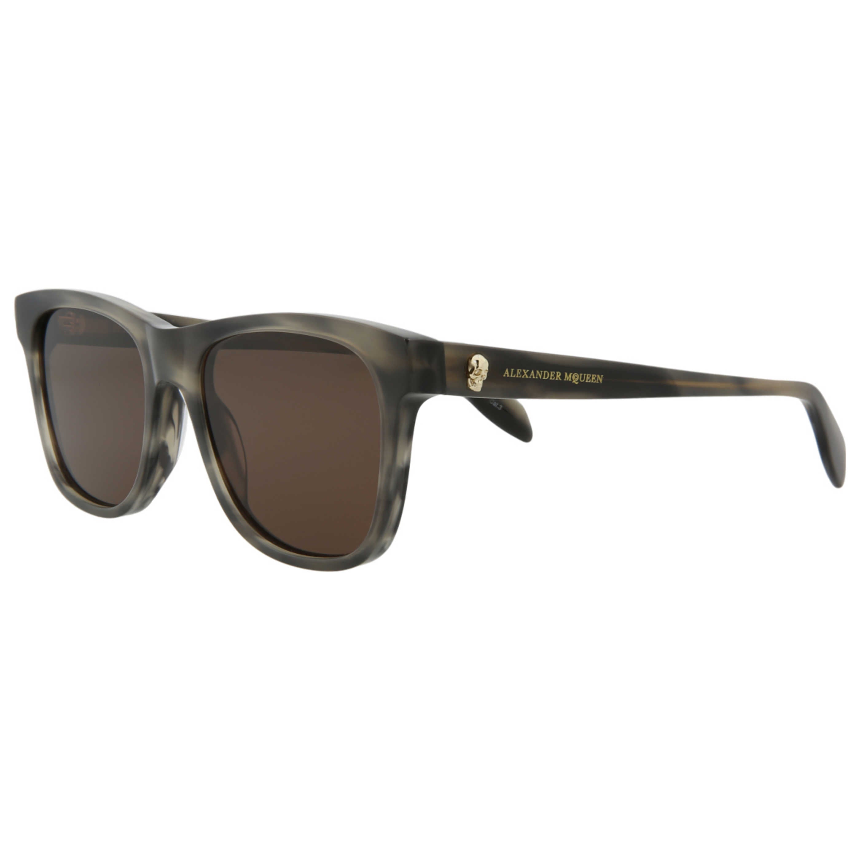 Alexander McQueen AM0158S30006088004 Wayfarer-Style Sunglasses — Gray by Alexander McQueen