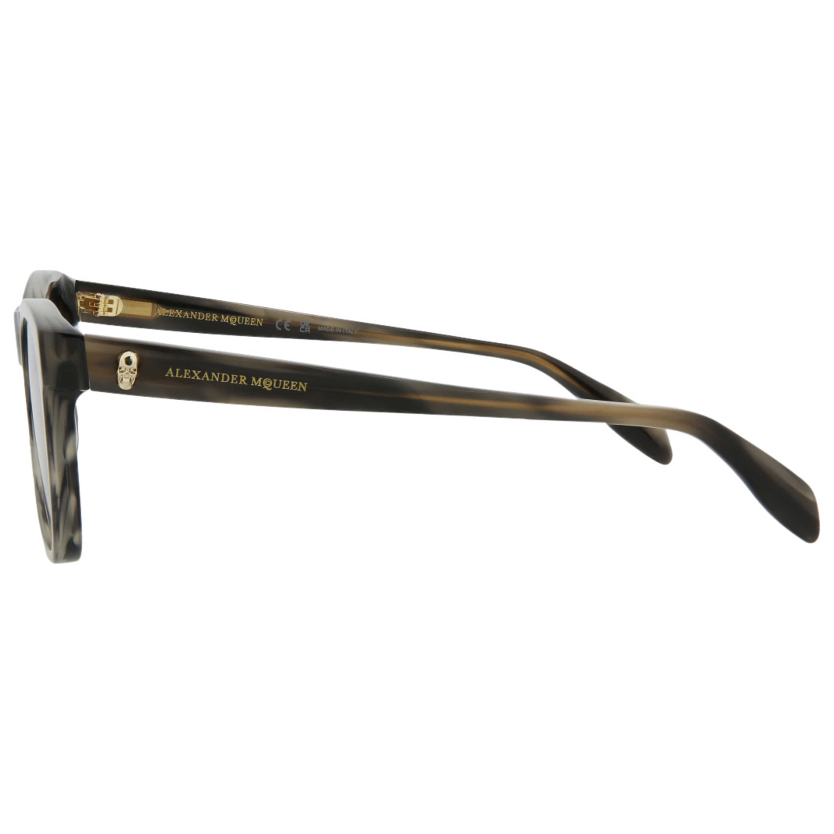 Alexander McQueen AM0158S30006088004 Wayfarer-Style Sunglasses — Gray, view 2