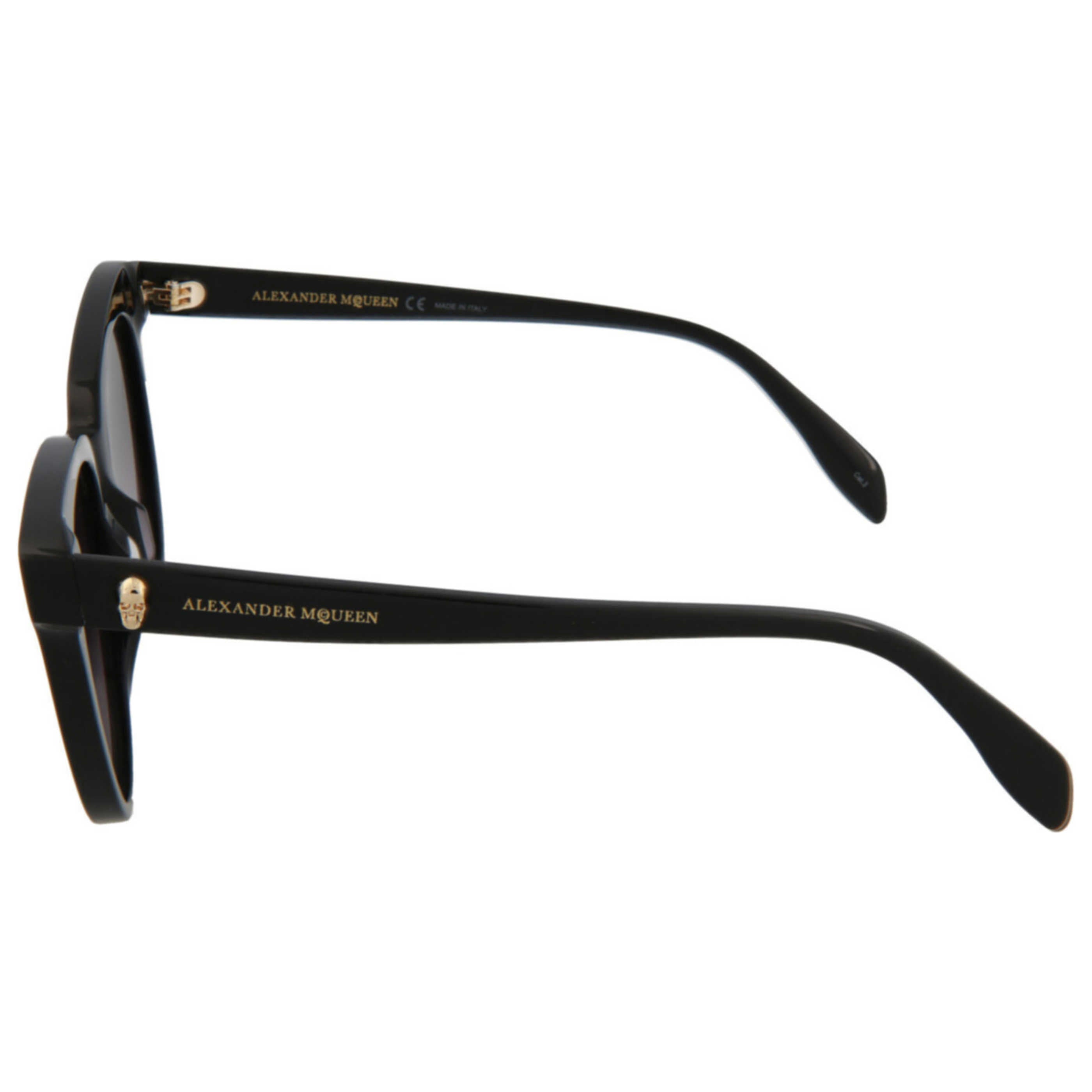 Alexander McQueen AM0159S30006090001 Gradient Lens Sunglasses — Black, view 2