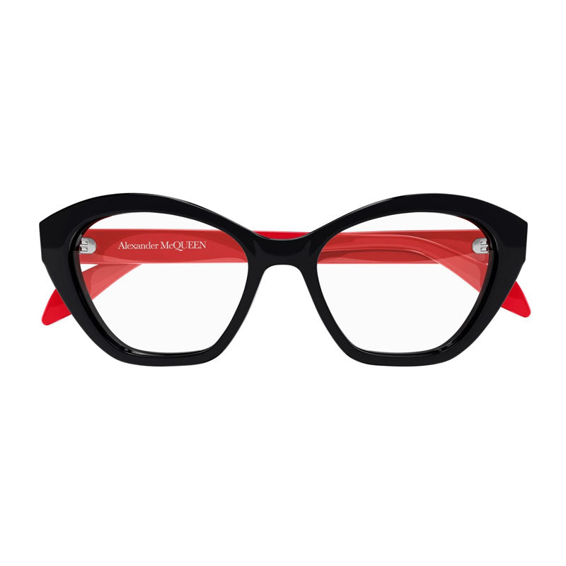 Alexander McQueen AM0360O003 Cat-Eye Full Rim Eyeglasses — Black, view 2