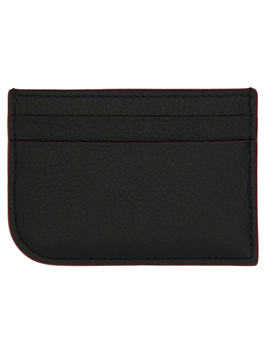 Alexander McQueen Domesticated Calf Leather Card Case — Black by Alexander McQueen