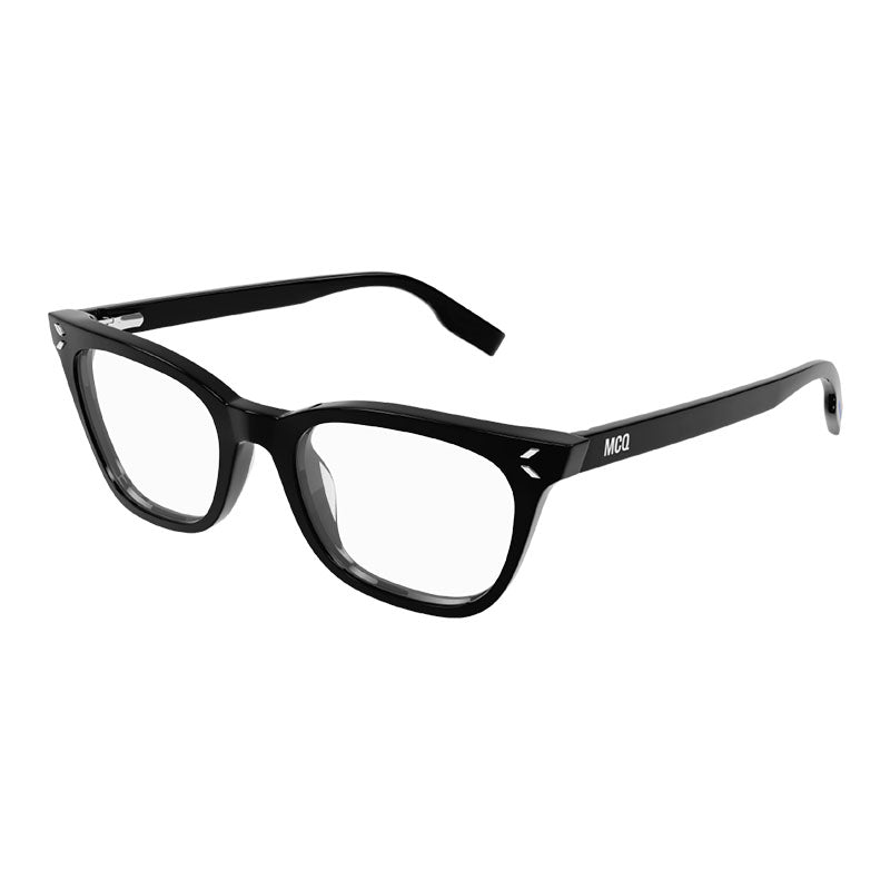 Alexander McQueen Square Full Rim Eyeglasses — Black by Alexander McQueen